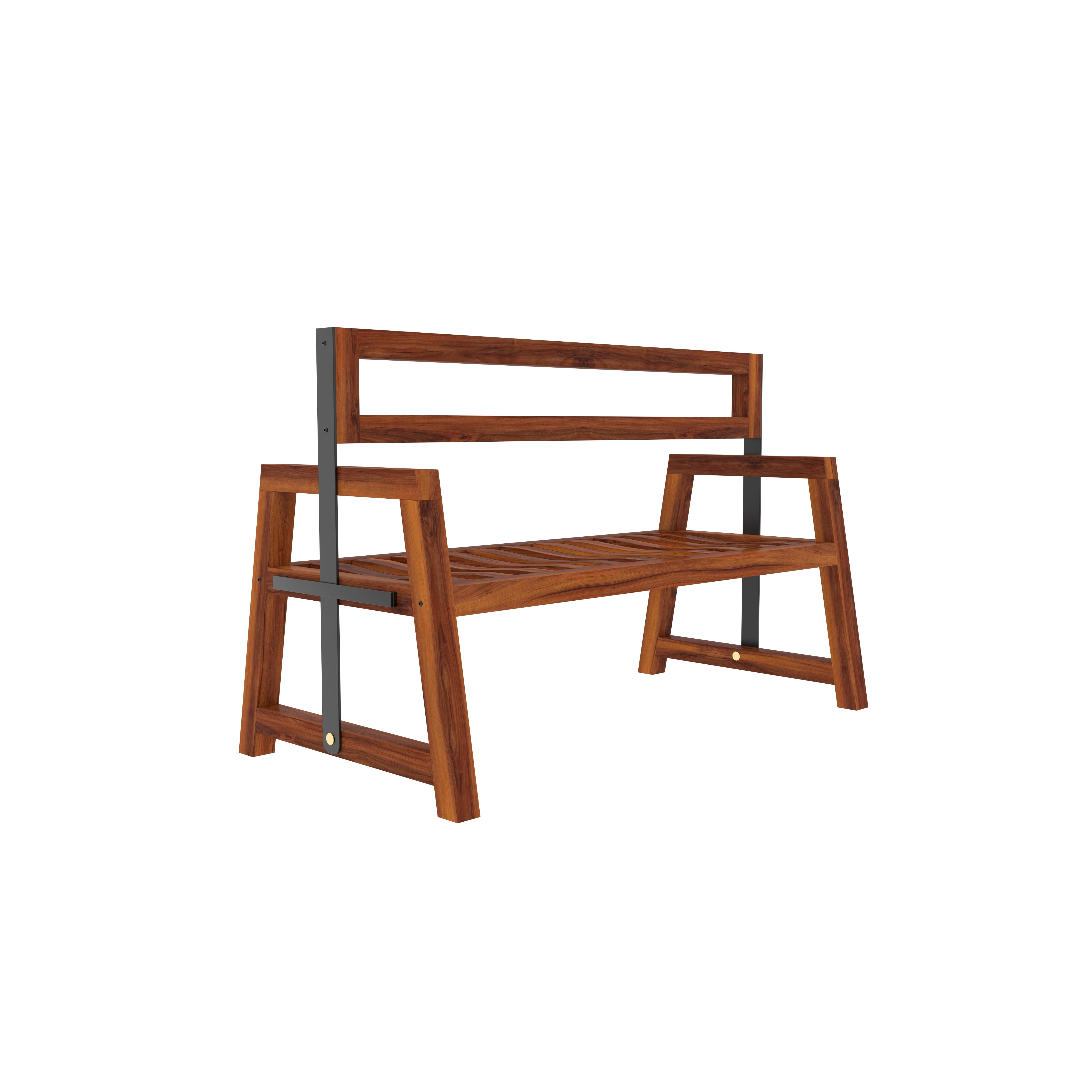 Reversible Back Wooden Garden Bench Bench