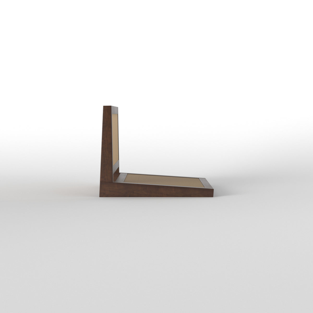 Rectangular Dining Table Set with Cane Panel Seating