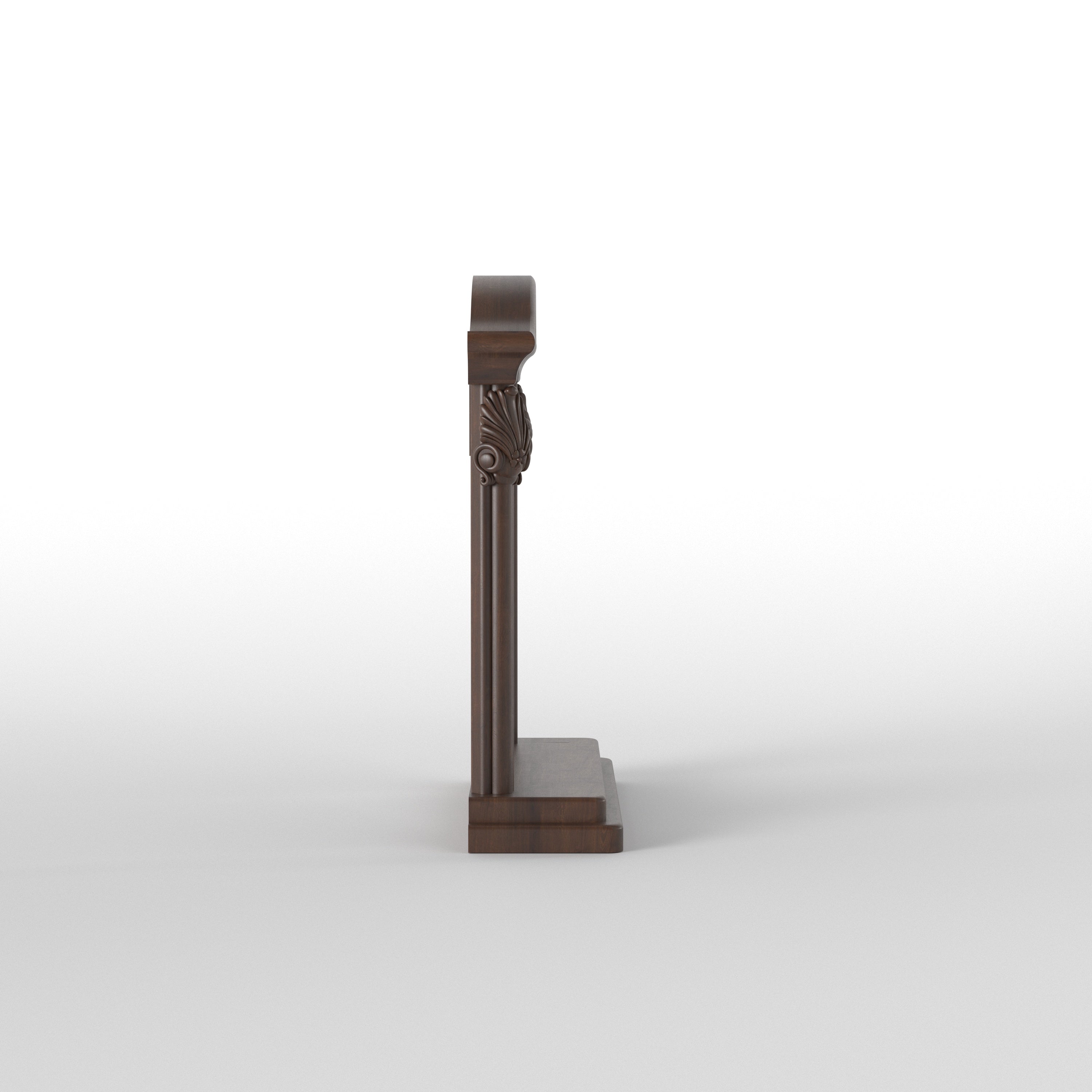 Elegant Wall Mounted Temple Shelf with Decorative Arch Temple