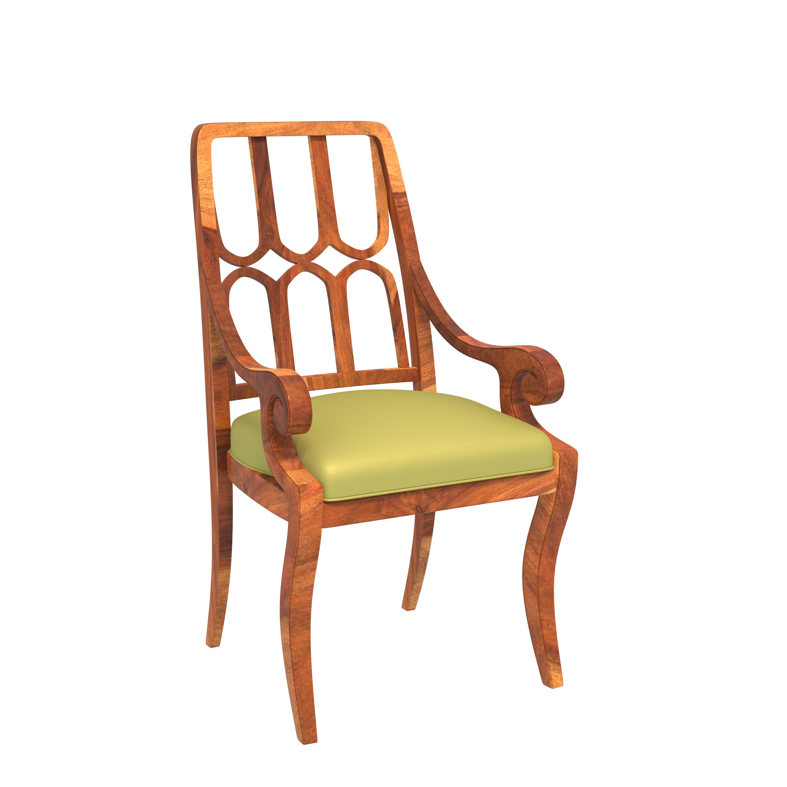 Vintage Handmade Stripped Back Wooden Chair Set of 2 with Round Bar Table Dining Set