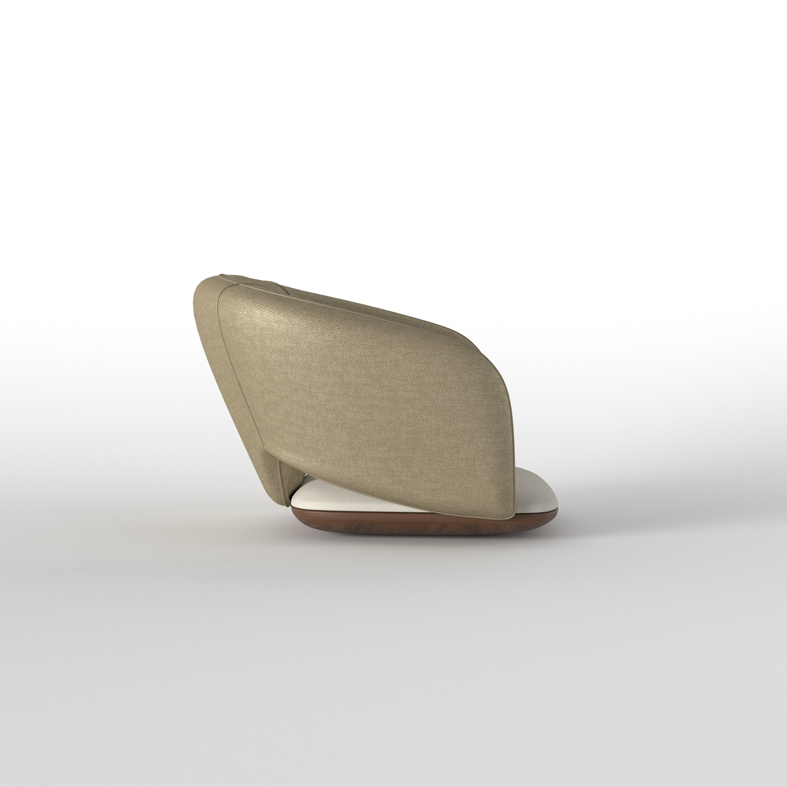 Capsule-Shaped Dining Table with Sculptural Pedestal Base