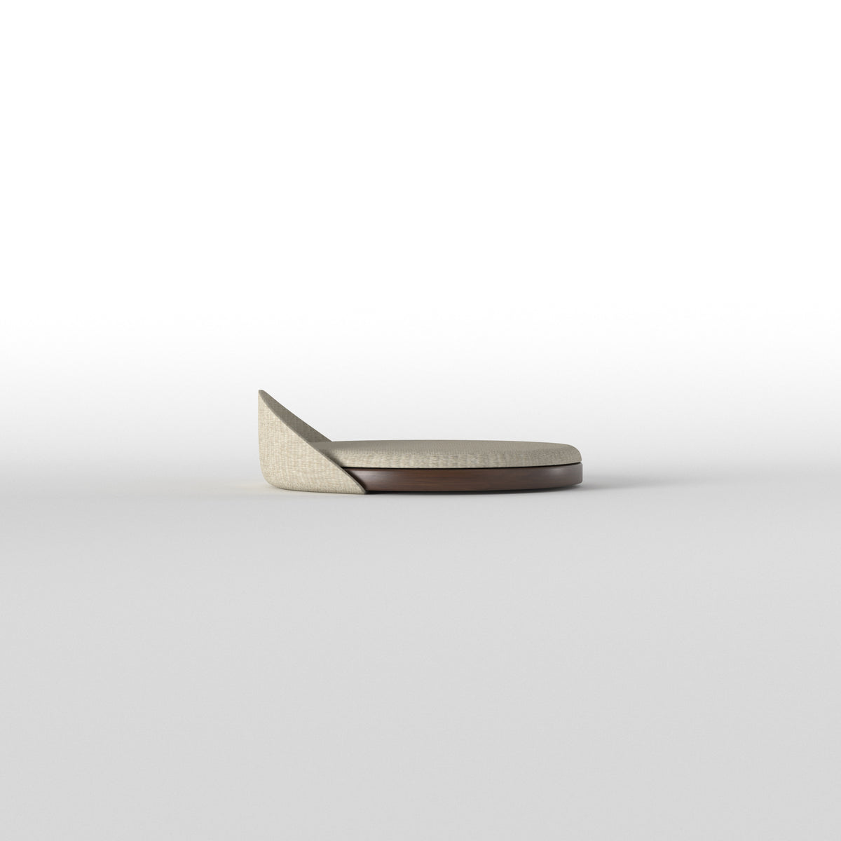 Low Profile Rectangular Dining Table with Rounded Legs