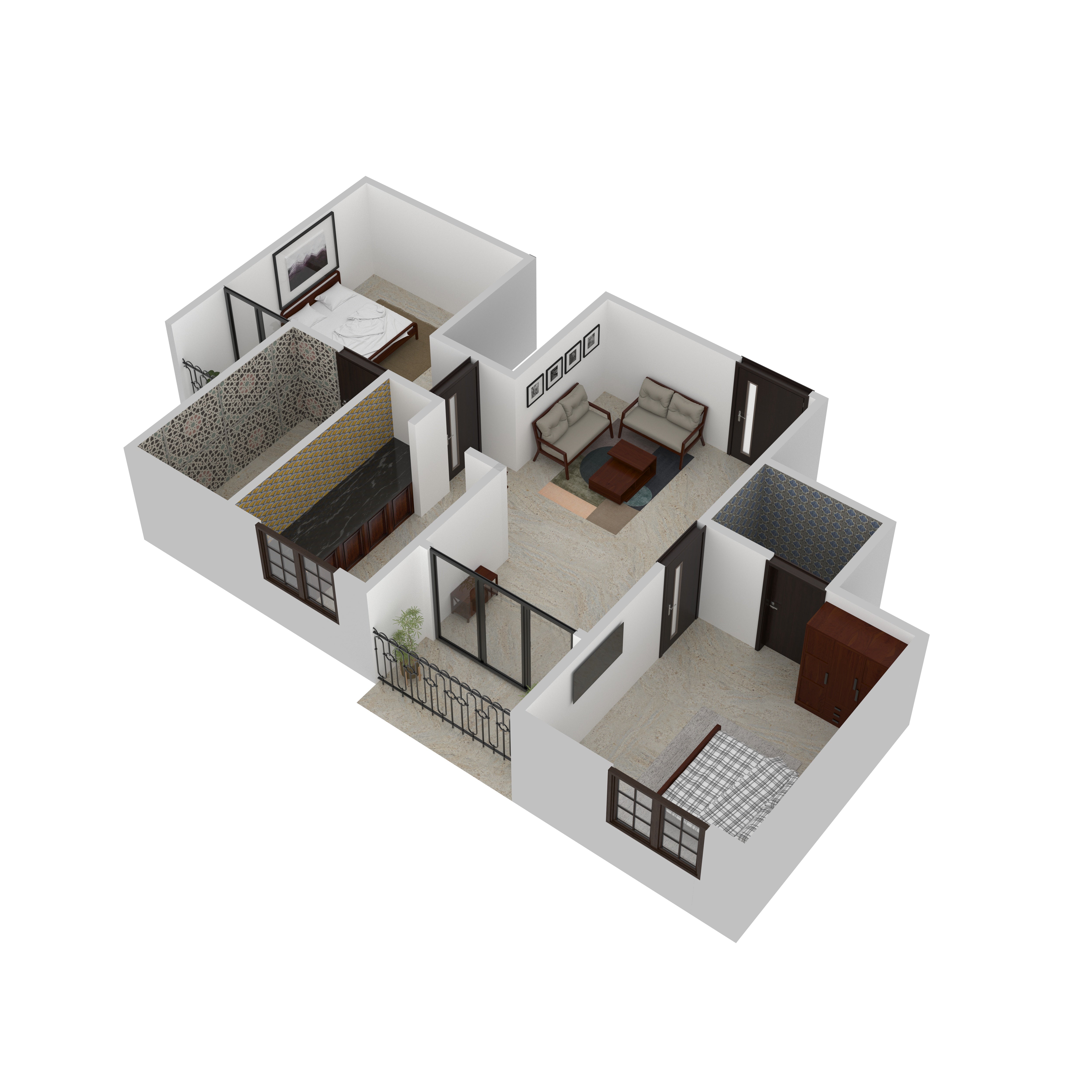 Lucas Furniture Room Set Flat Set