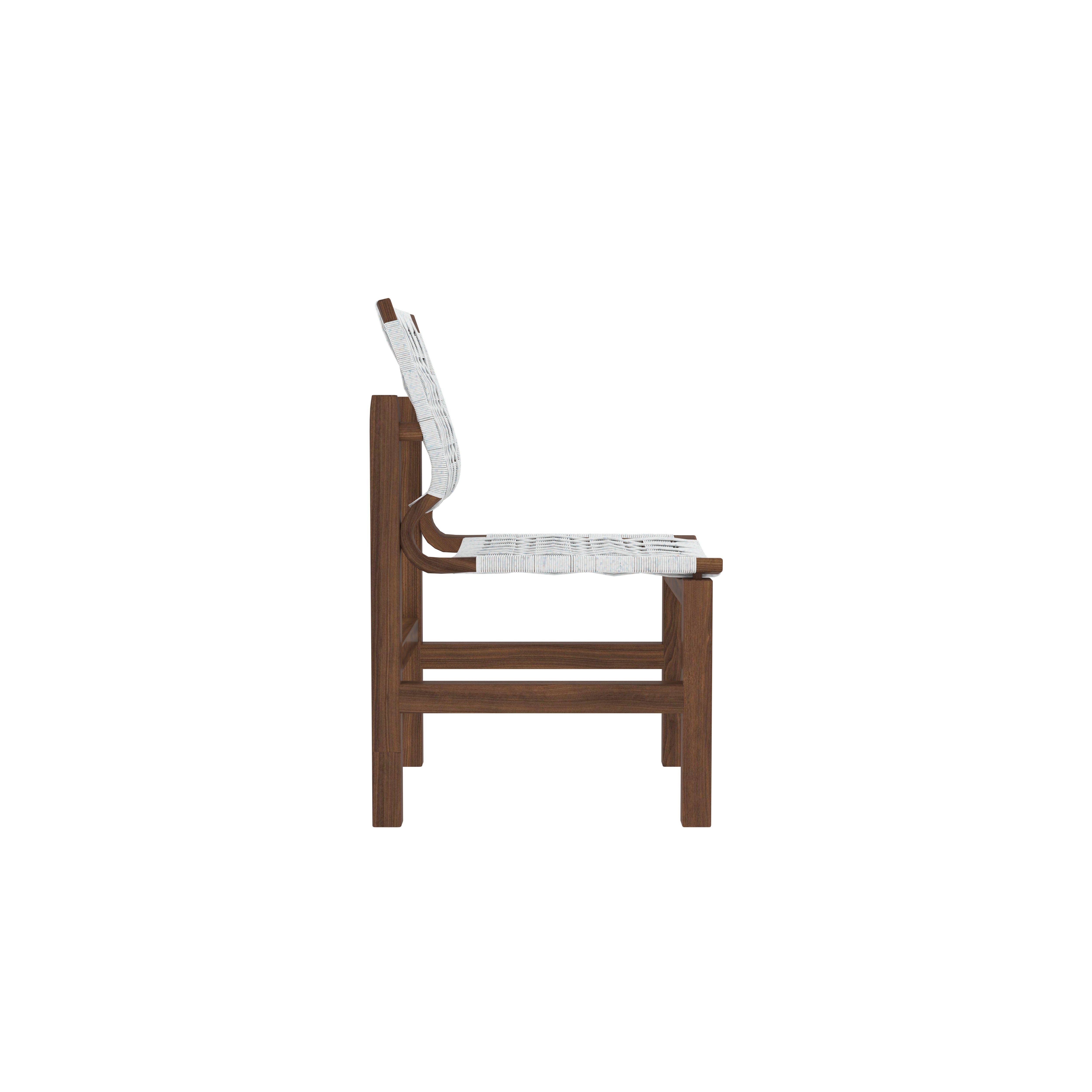 Premium Wooden Dining Set - 6 Seater Solid Wood Table with Woven Chairs Dining Set
