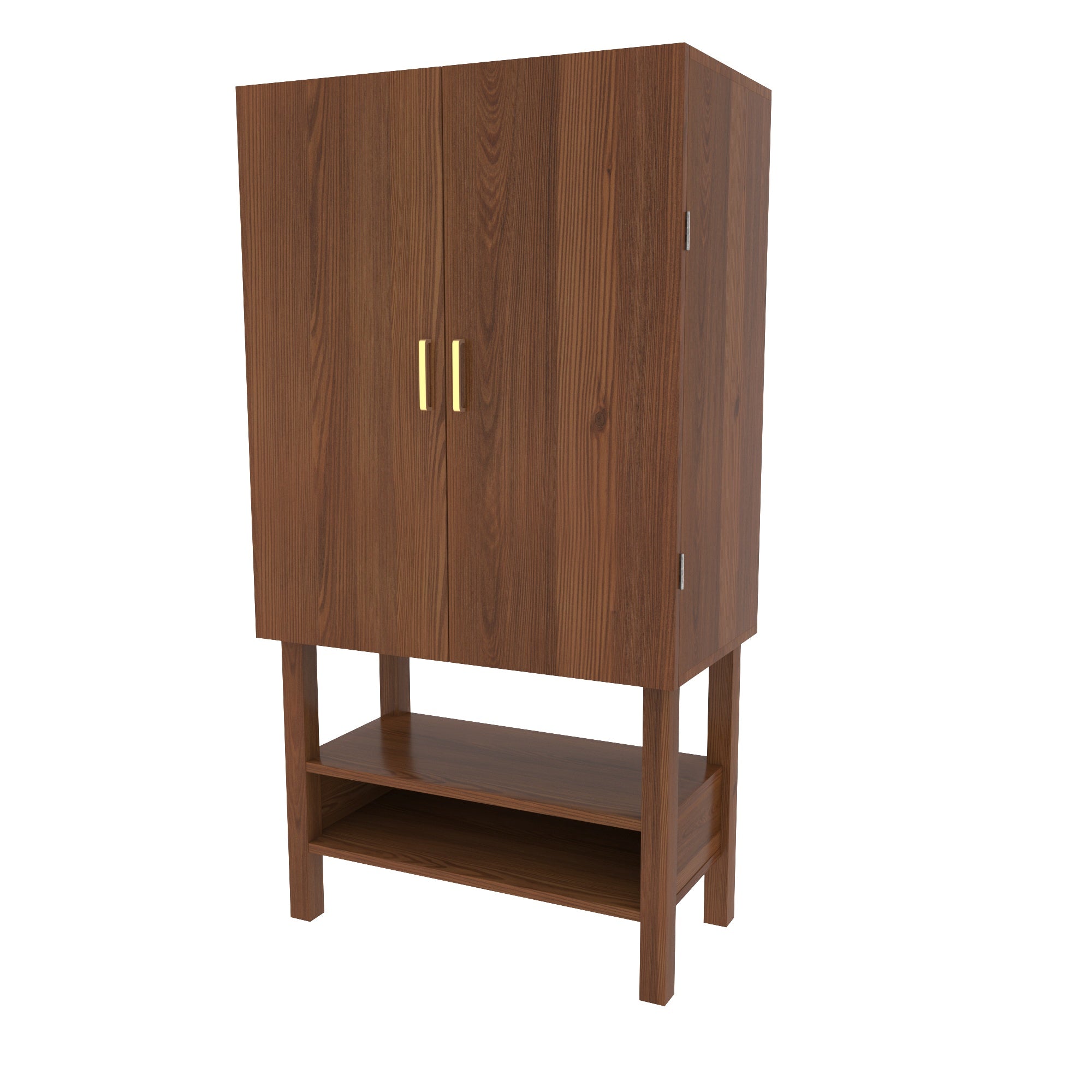 Old Vintage Unique Medium Finished Handmade Wooden Cupboard Cupboard