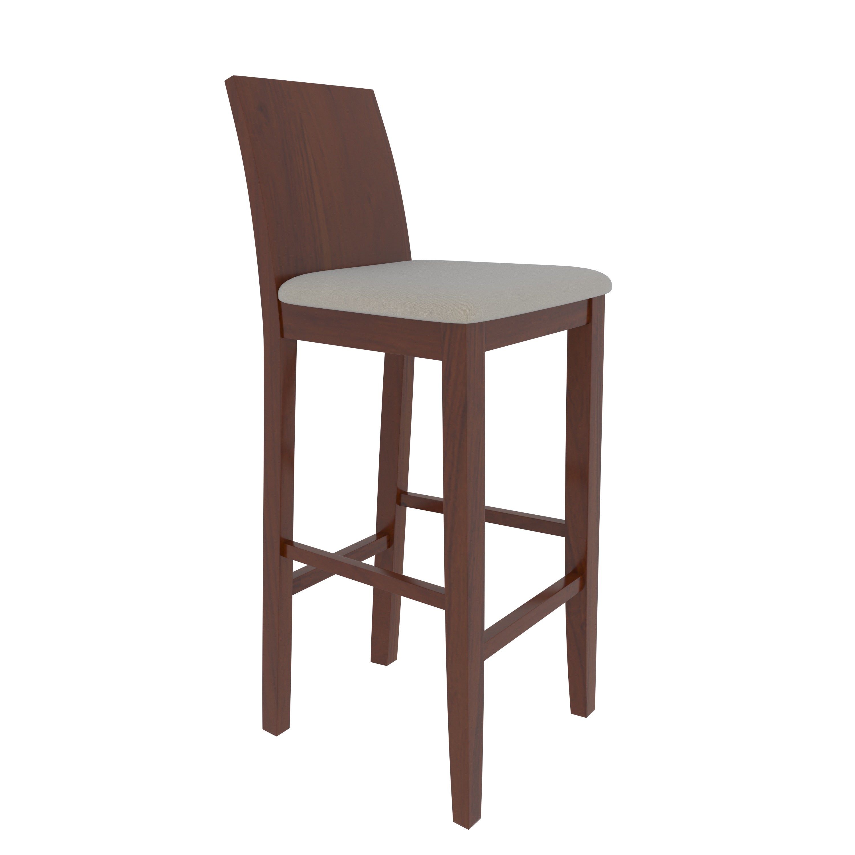 Antique Southern Long Finished Wooden Handmade Bar Stool Bar Stool