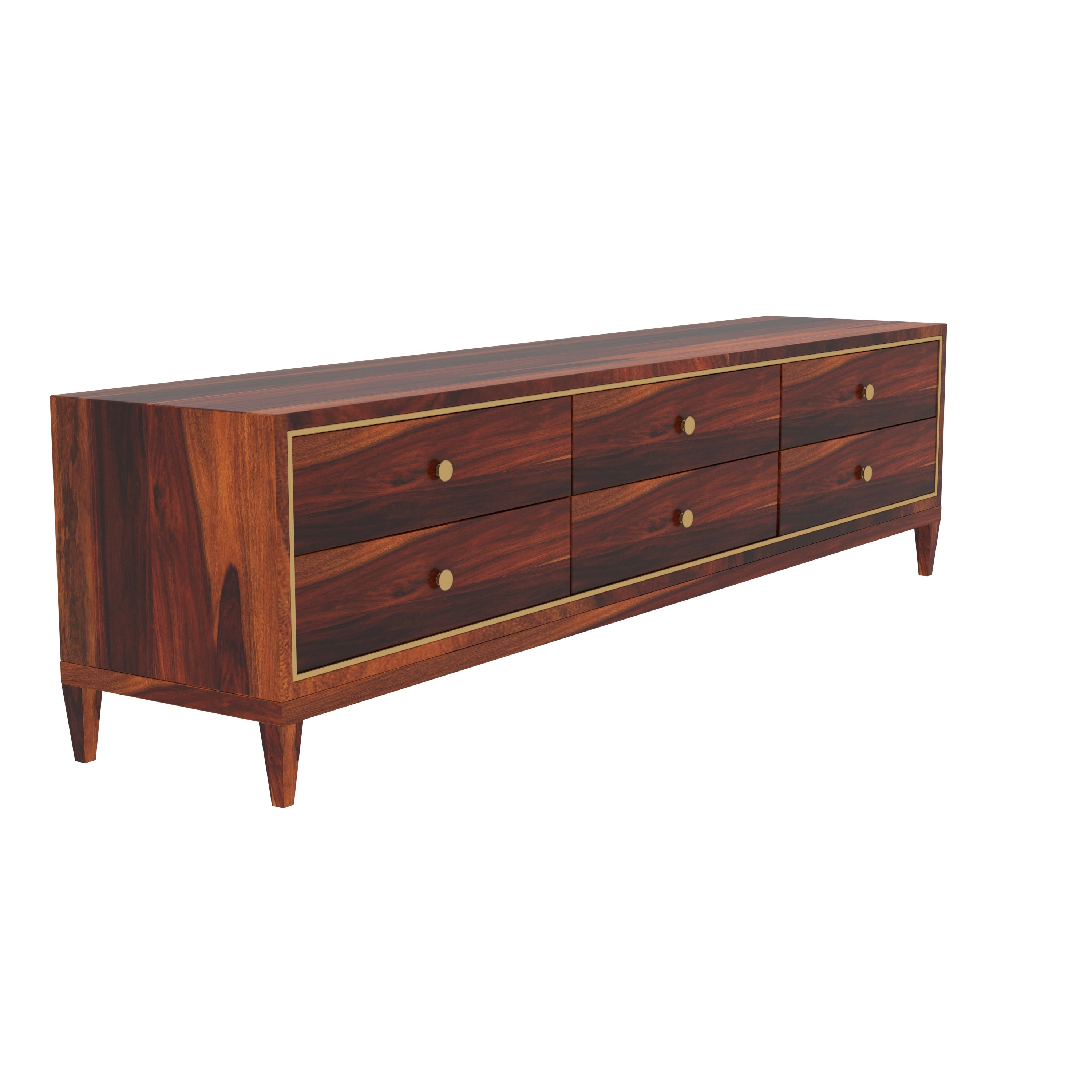 Classic Sheesham Multi-Storage Vintage Handmade Wooden TV Stand for Home Tv stand