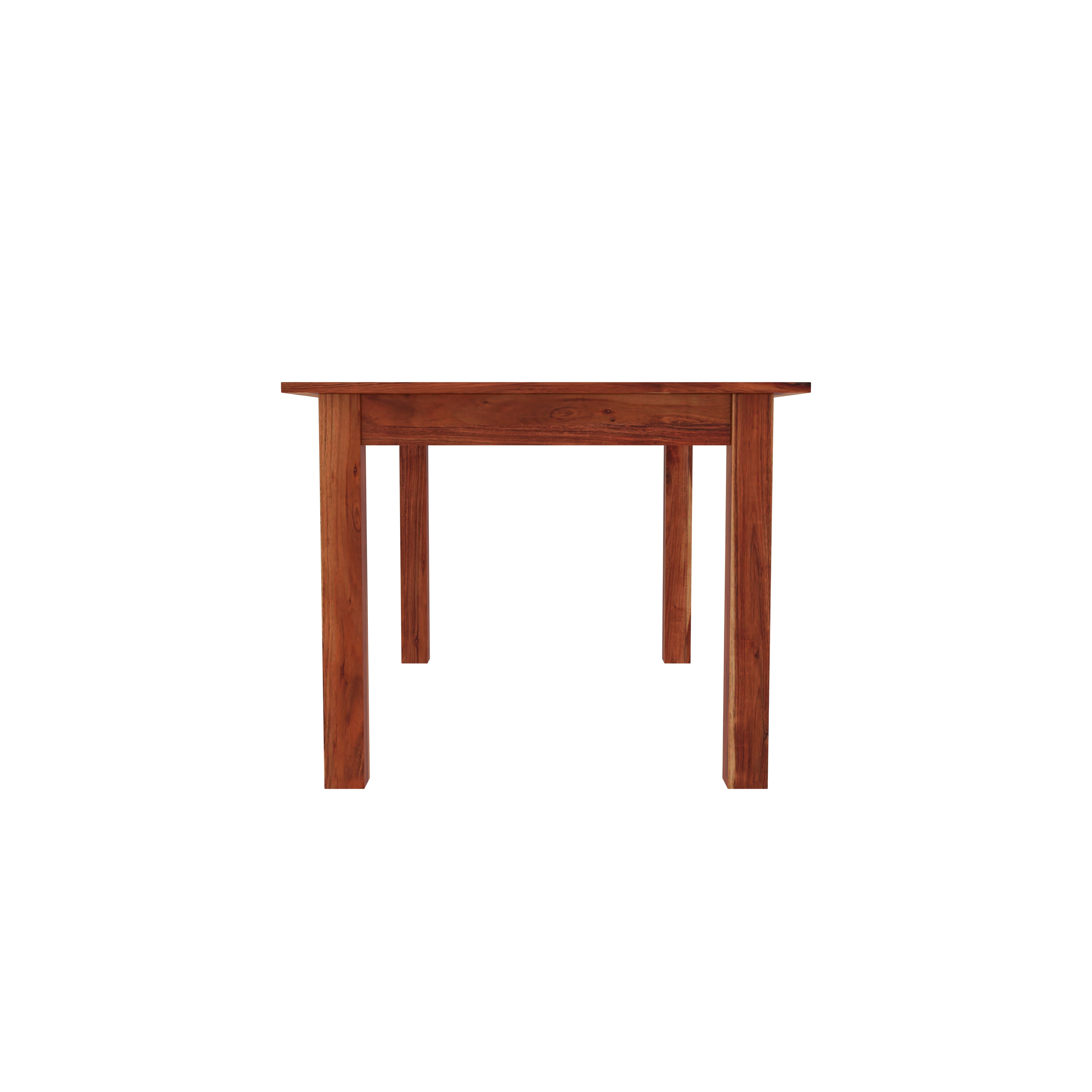 4-Seater Wooden Dining Table Set with Cushioned Chairs – Simple & Functional Design Dining Set