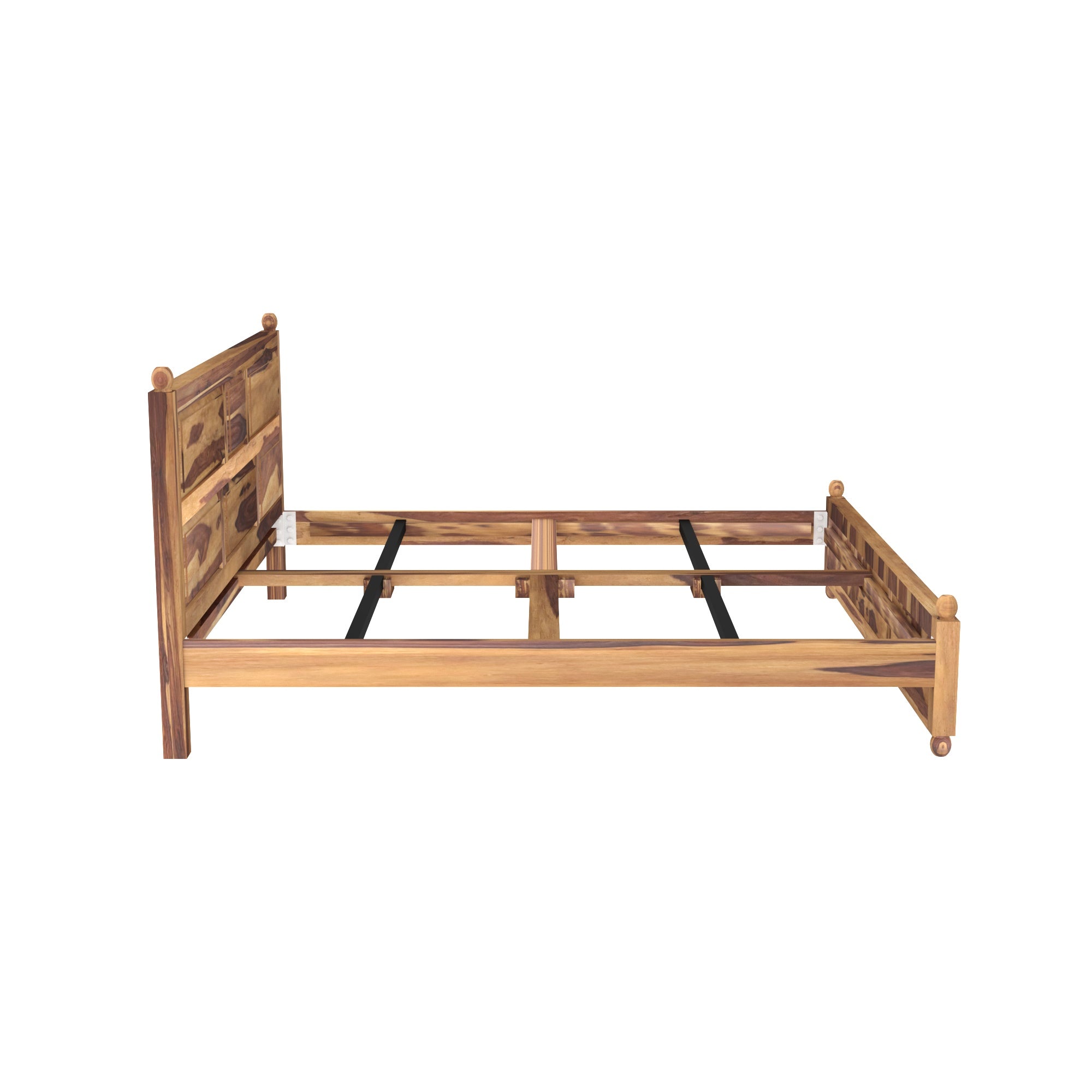 Wooden Plain Classical Bed (Sheesham Wood) Bed