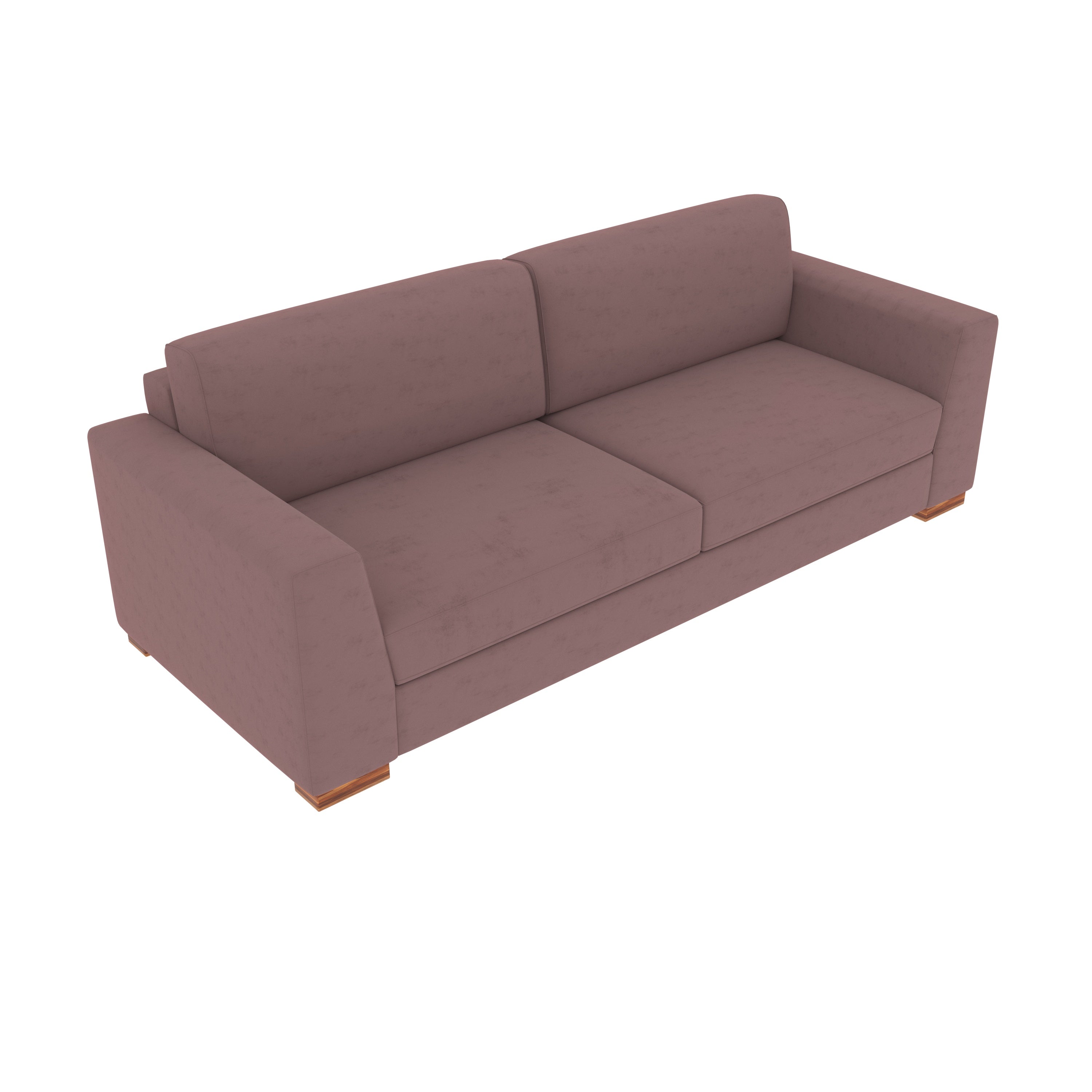 Indian Red Pastel Coloured Comfort 2+1 Seater Sofa + Center Table for Home Sofa