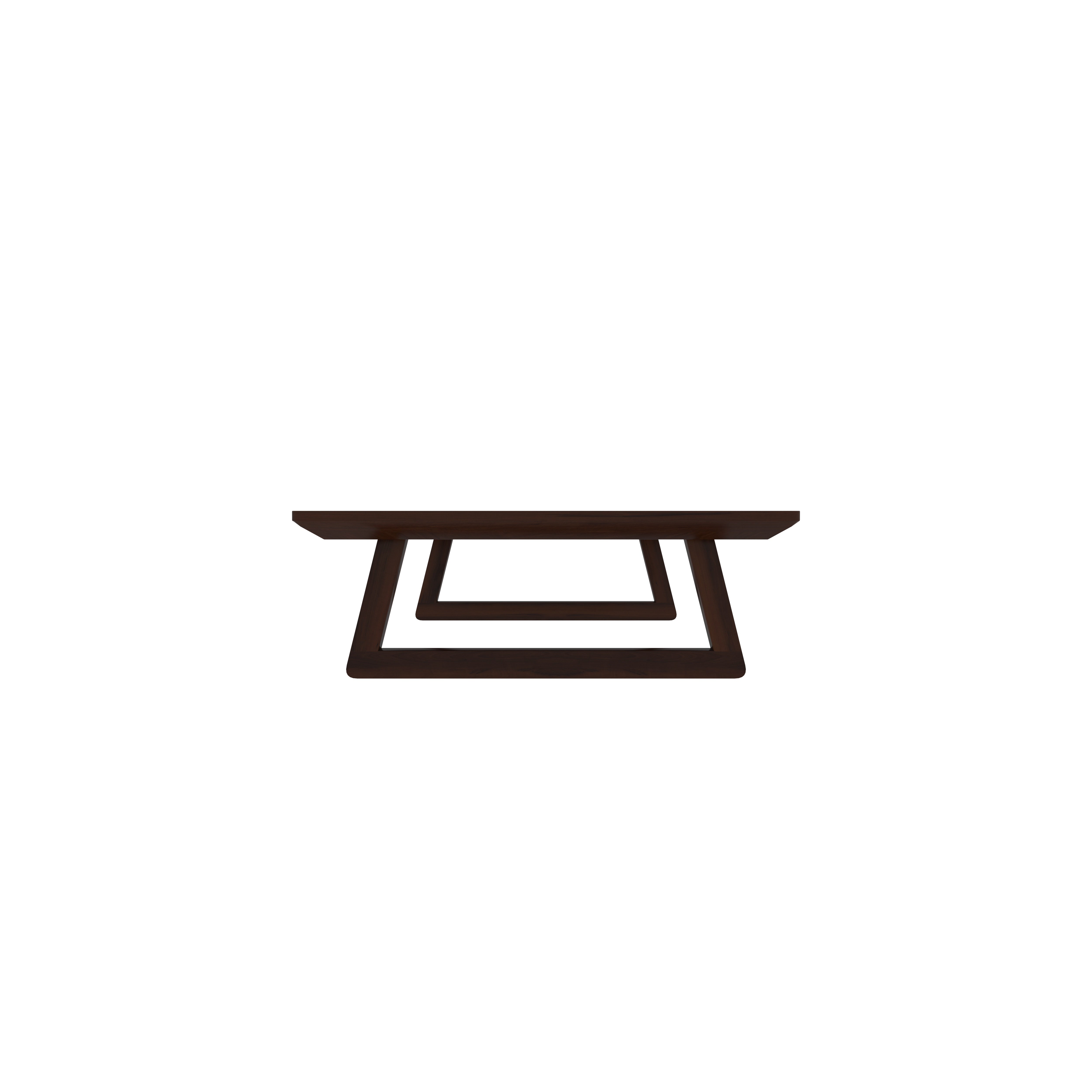 Elegant Low-Height Wooden Dining Table Set with Cushions – Japanese Floor Seating Dining Set