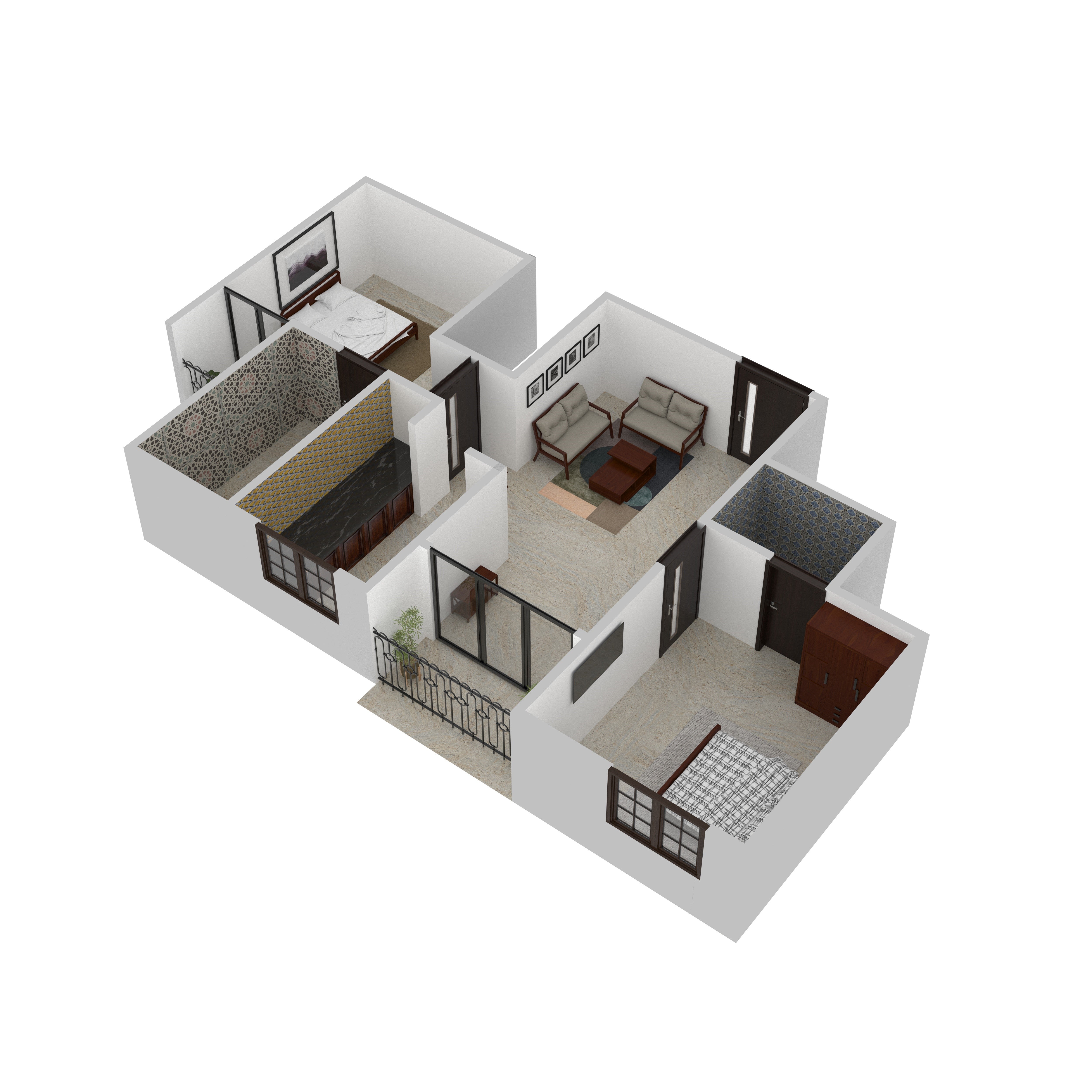 Felix Furniture Room Set Flat Set