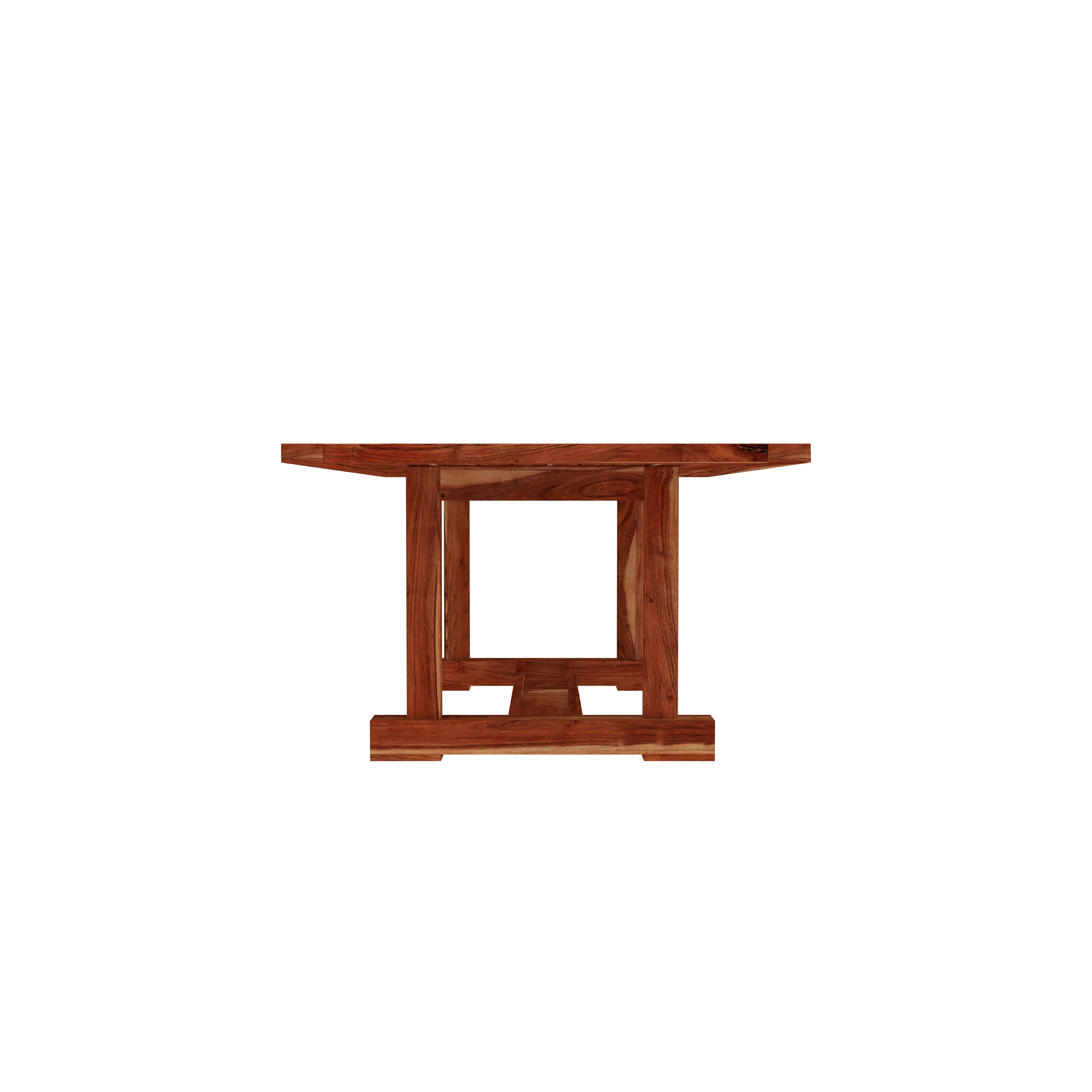 Solid Wood Dining Table Set for 4 – Sturdy & Stylish with Slatted Chairs Dining Set