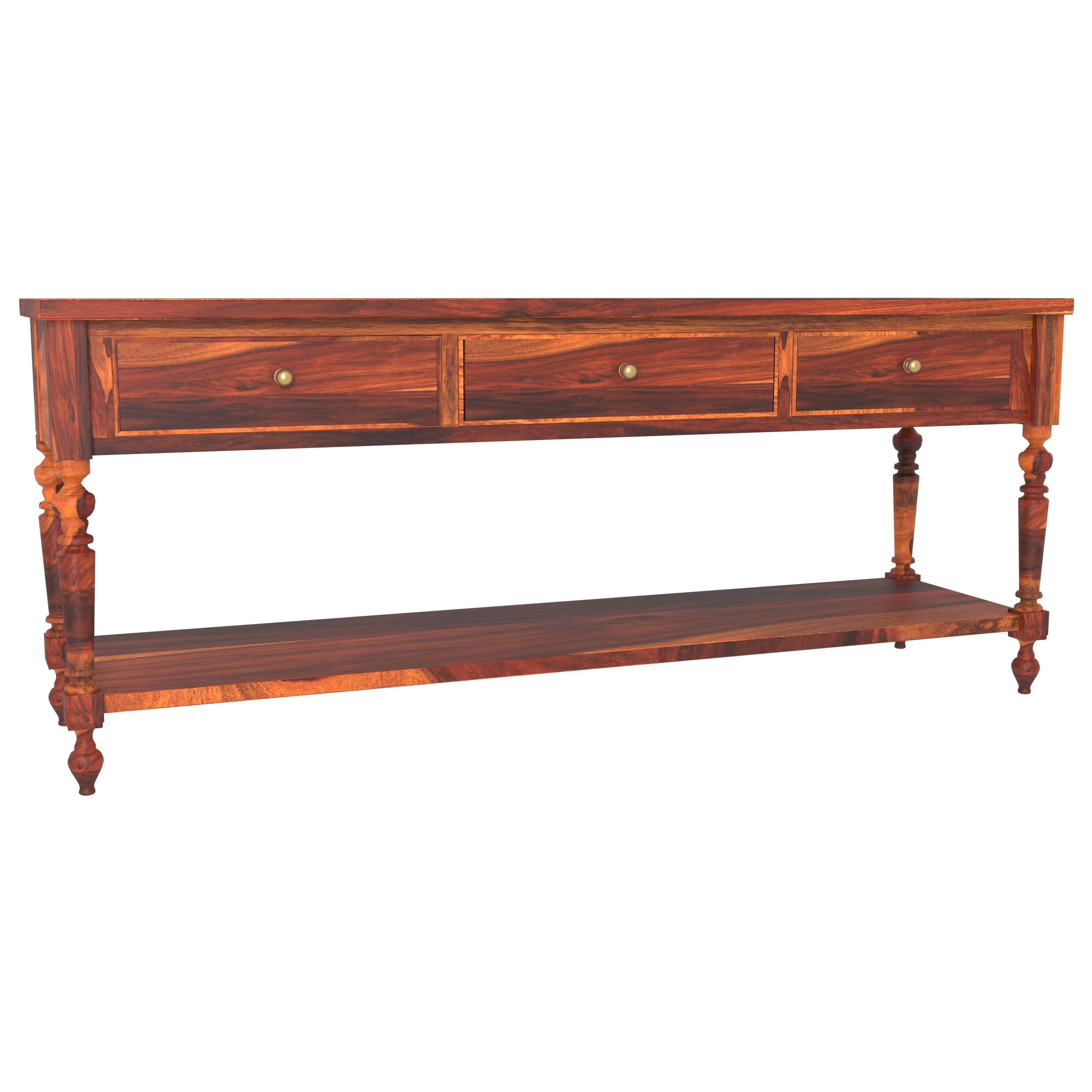 Belgium Rustic Glory Style Handmade Wooden Slim TV Stand for Home Tv stand