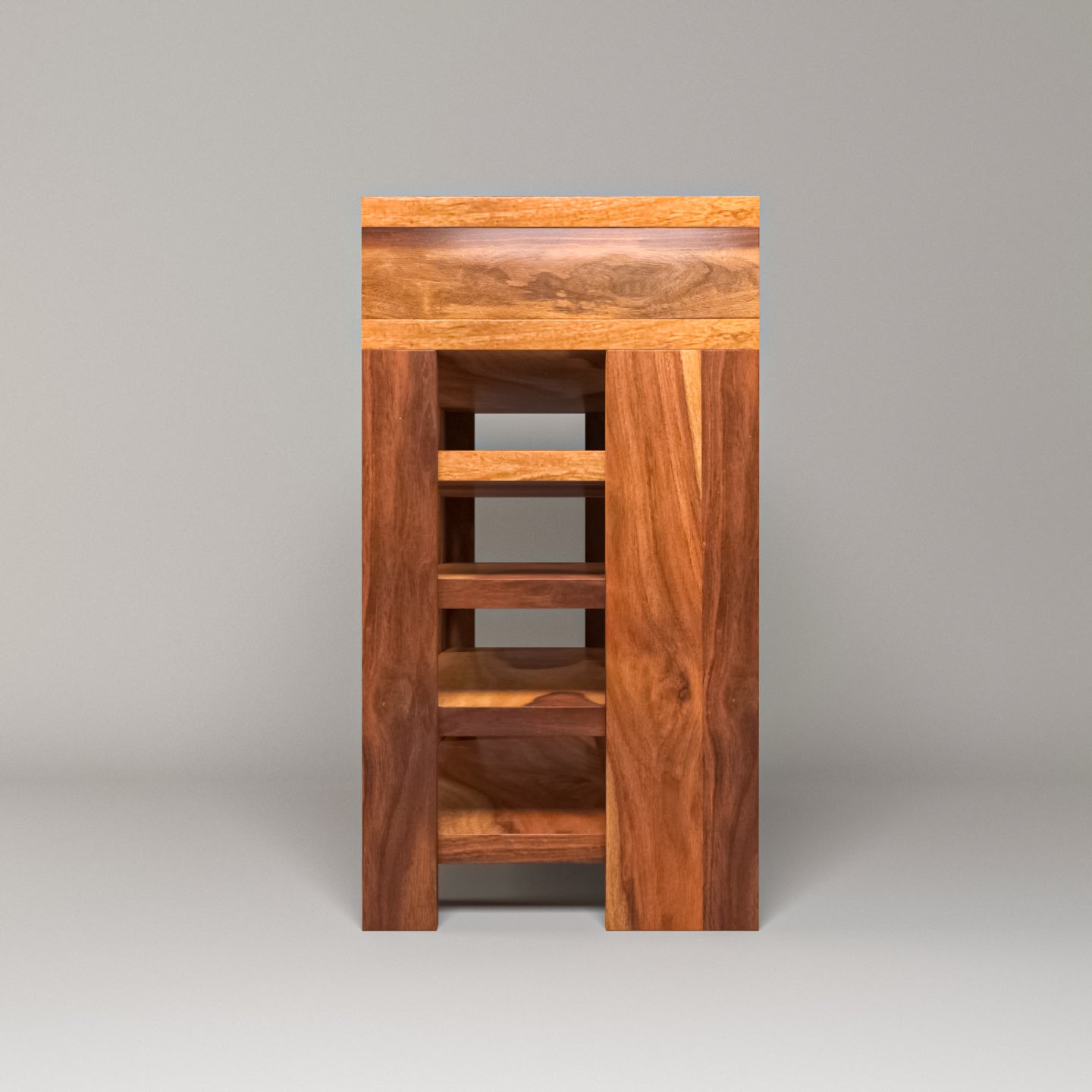 Sheesham wood 4 row with single long drawer shoe rack Shoe rack