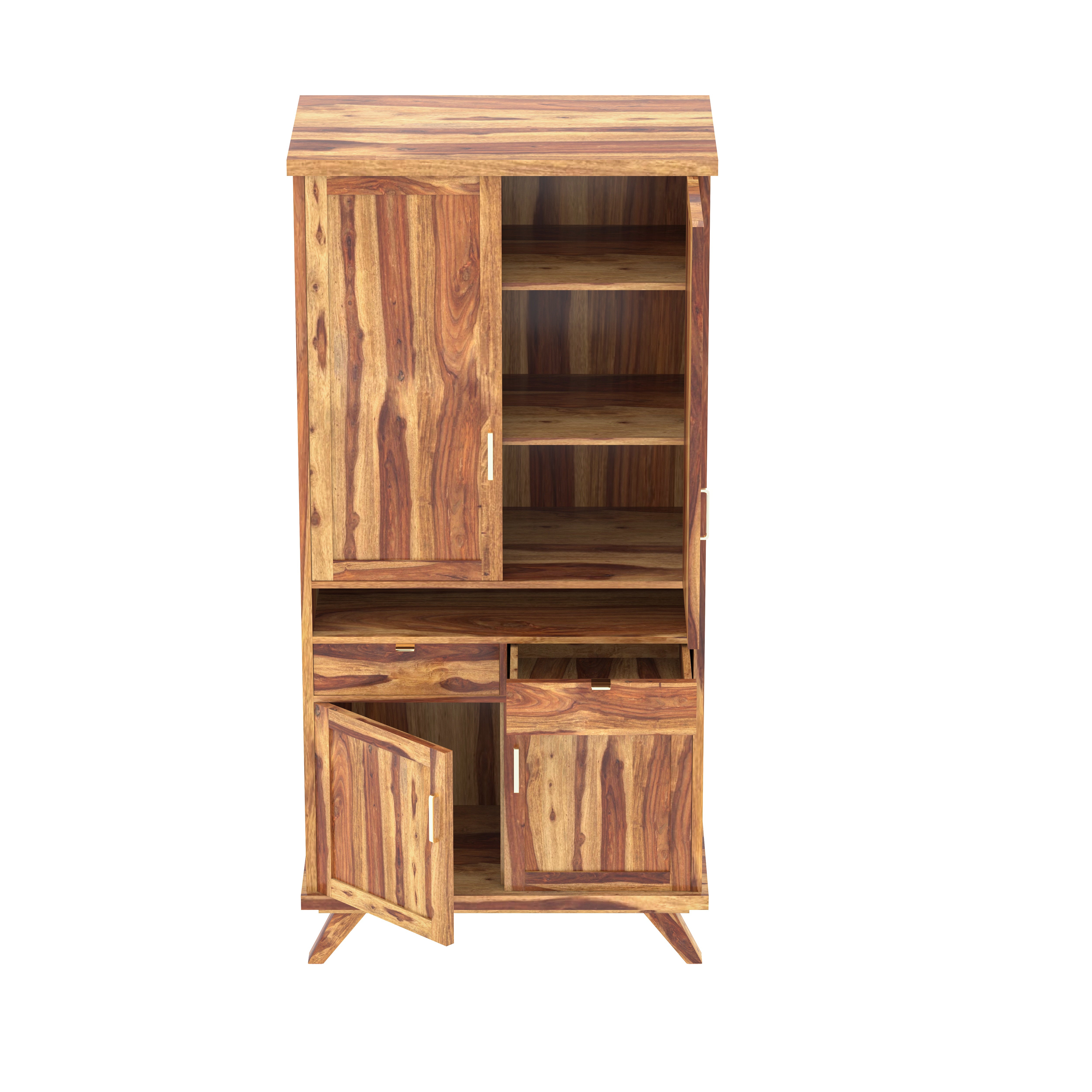 Unique Traditional Multi-Storage Wooden Handmade Wardrobe Wardrobe