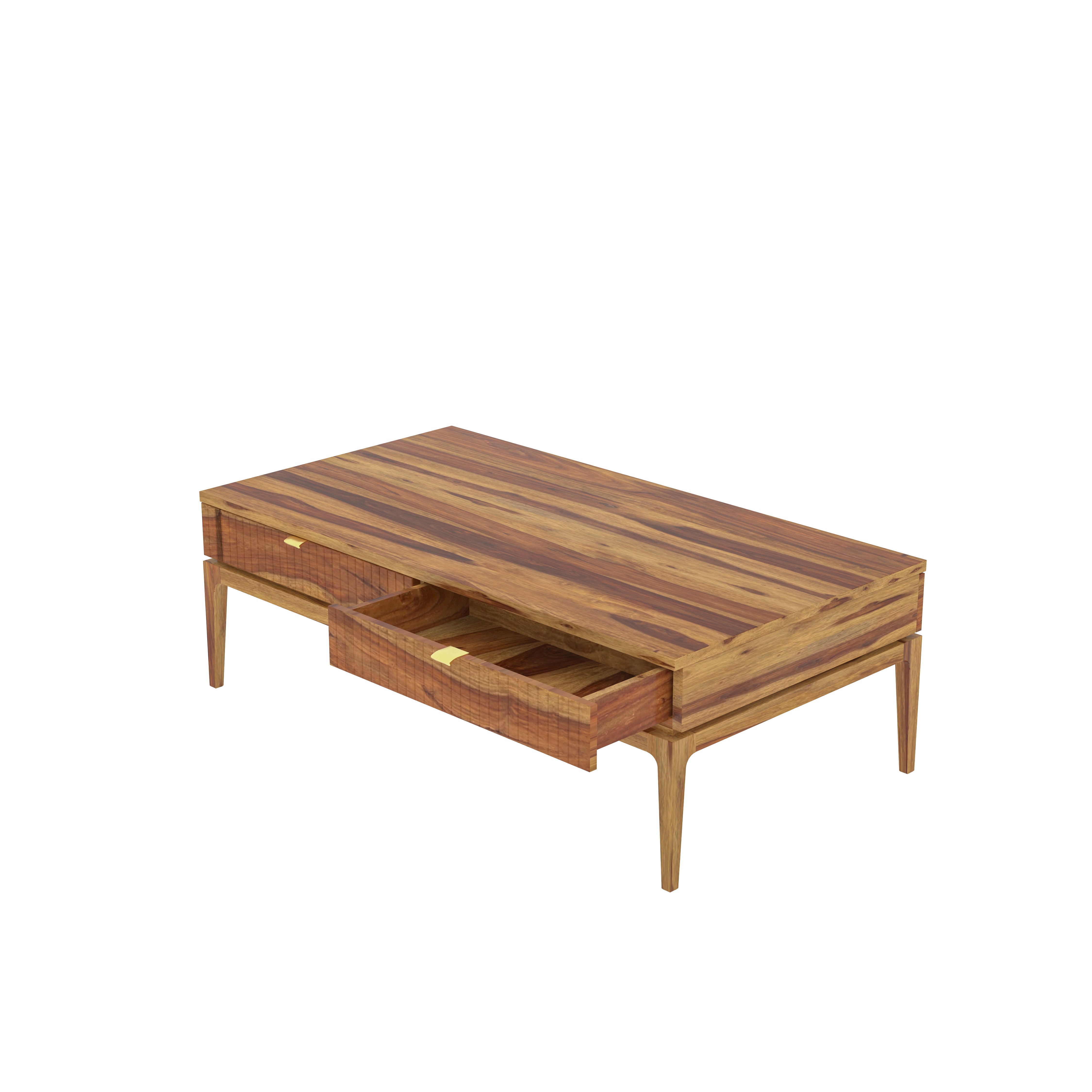 Charming Sheesham Finished Wooden Handmade Coffee Table Coffee Table