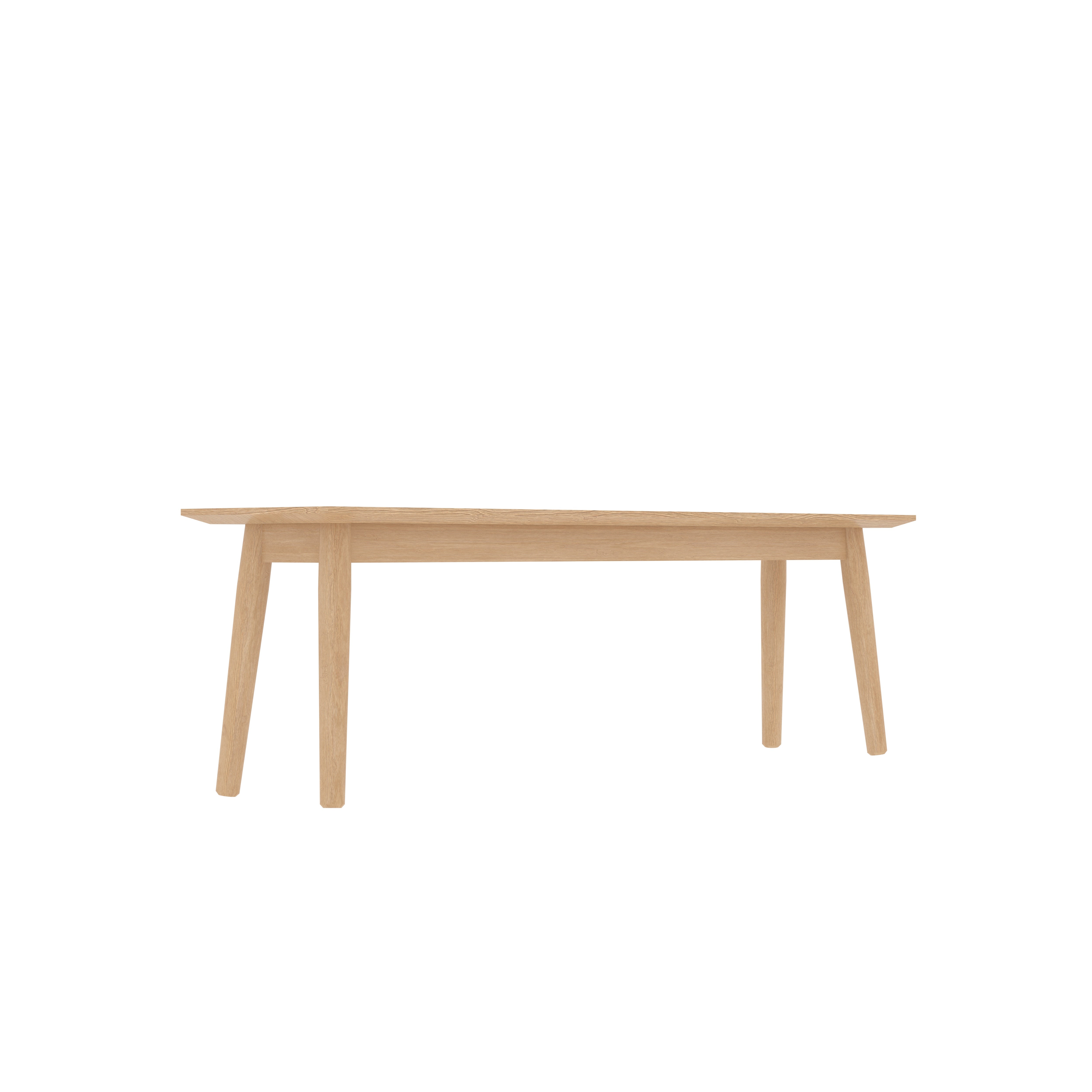 Small Sitting Bench Made of Oak Wood Bench