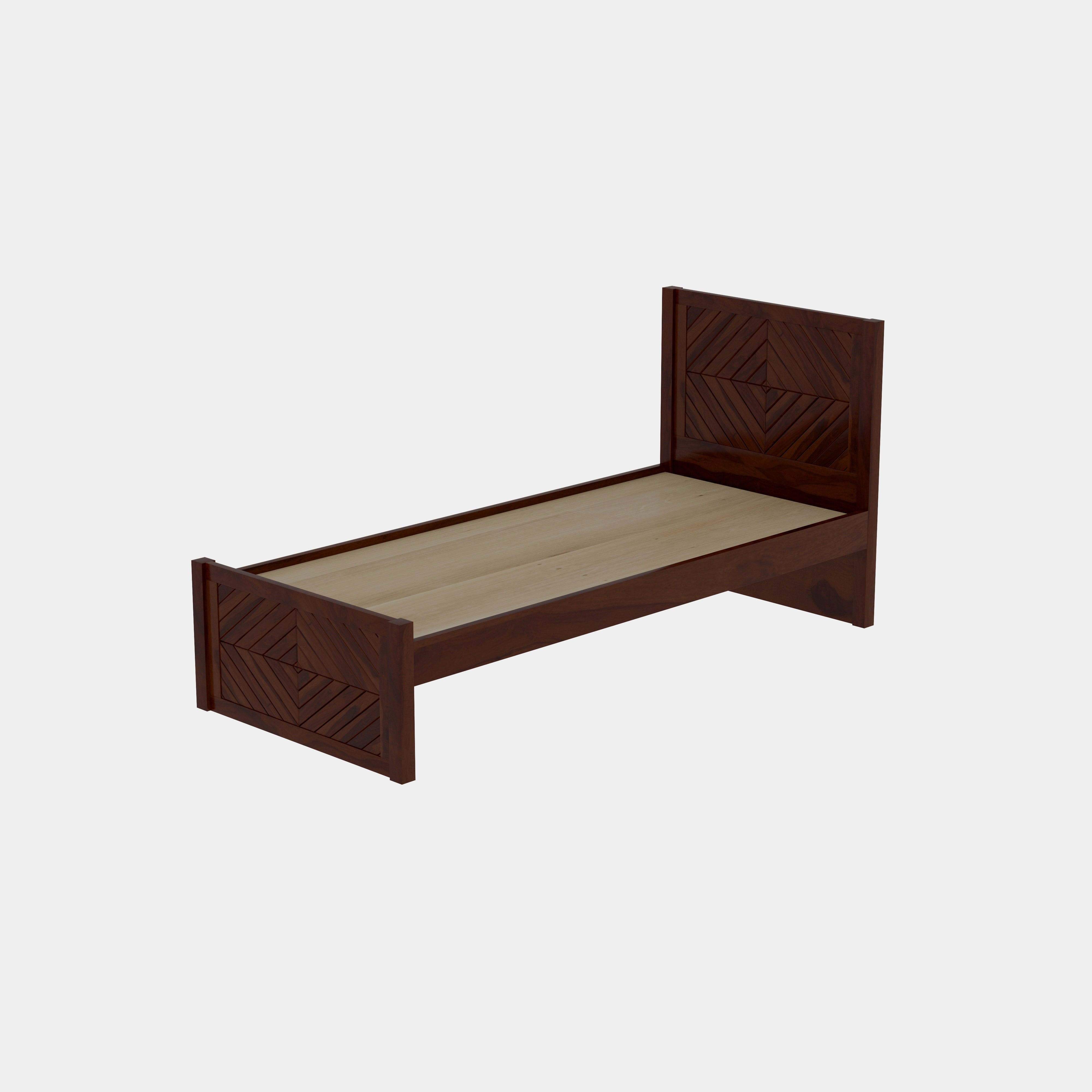 Scandinavian Classic Carved Single bed Bed