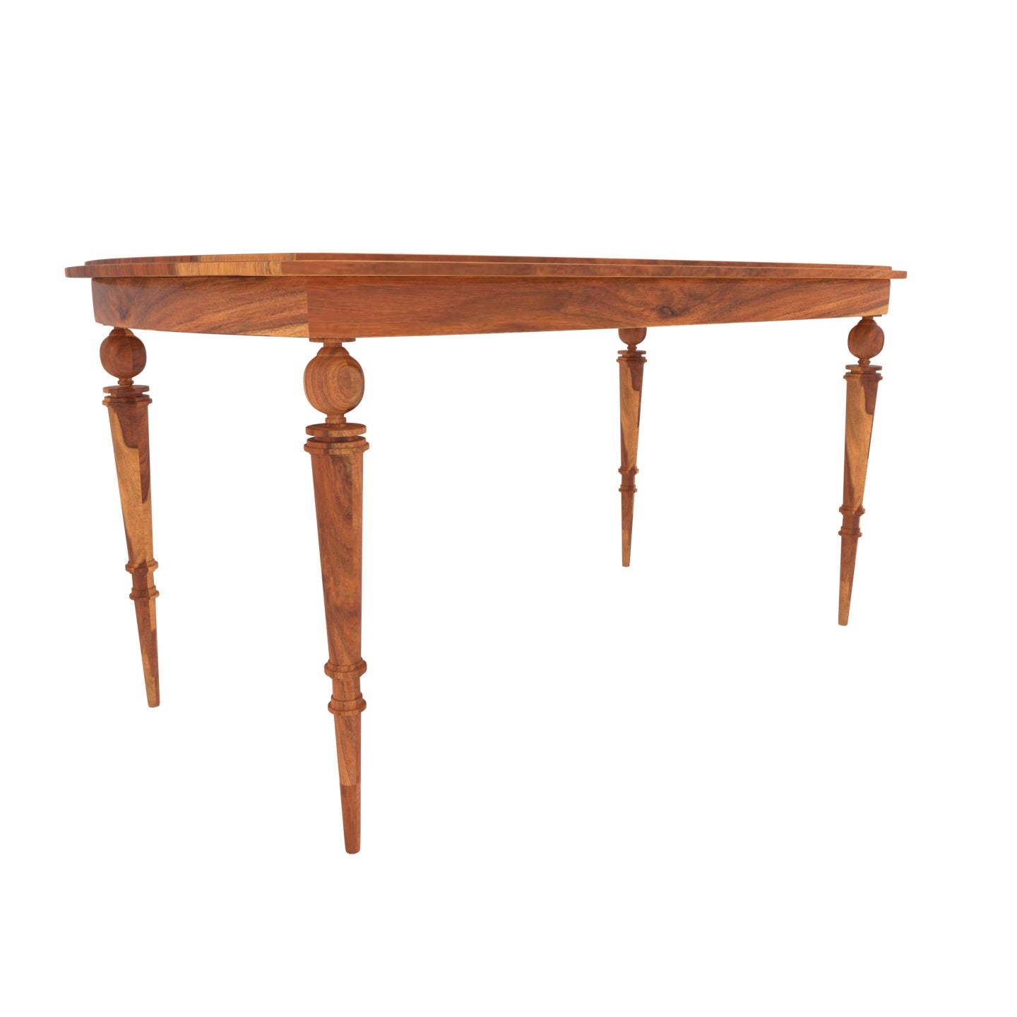 Penta Pink Four Chair with Square Table Wooden Dining Set Dining Set