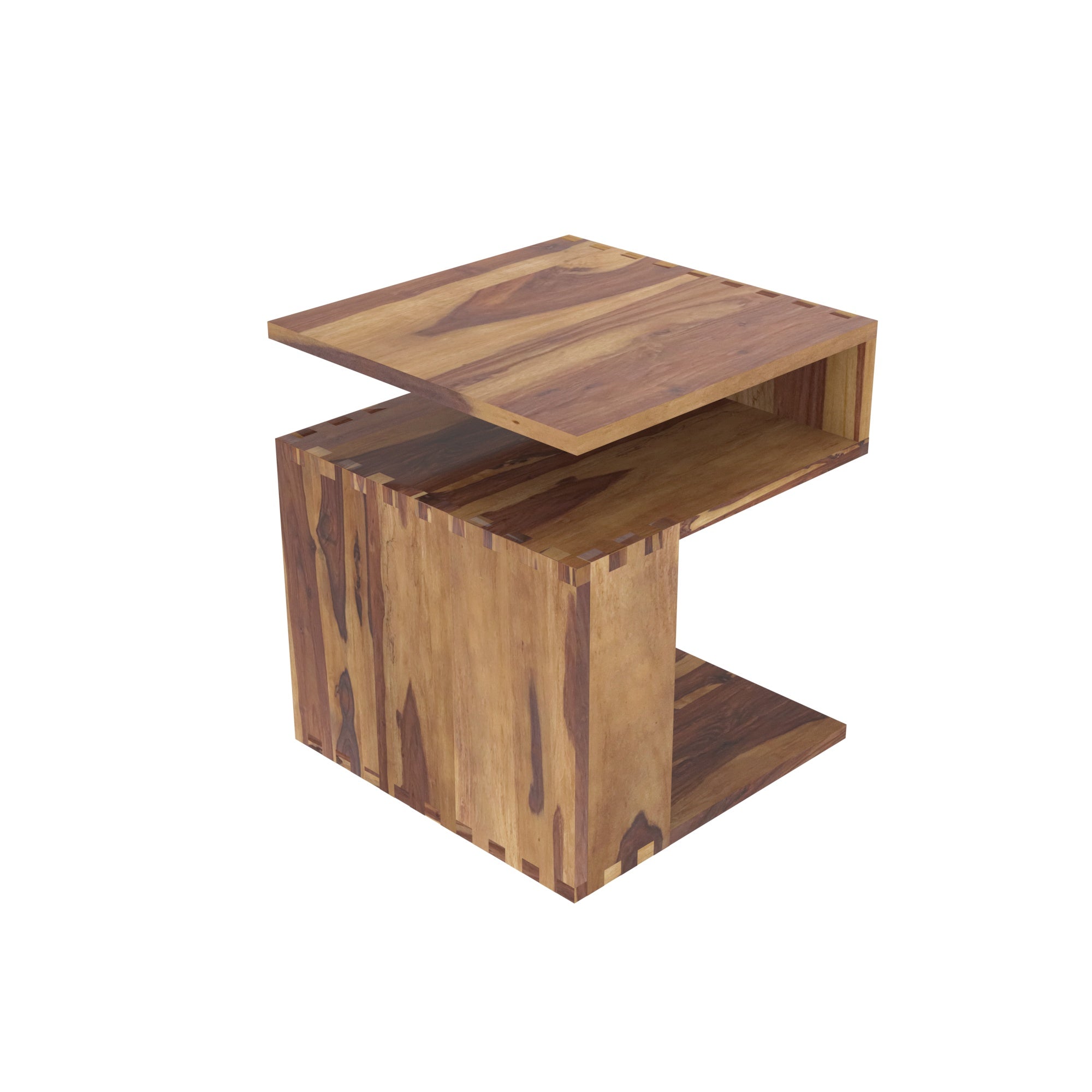 Glorious Swiss Old Vintage Style Wooden Handmade C Table C Table