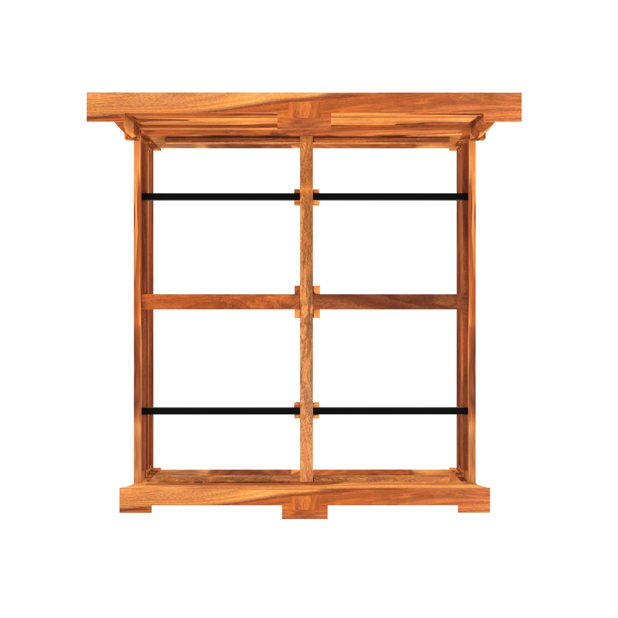 Solid Wood Bed in Light Brown Finish (Sheesham wood) Bed