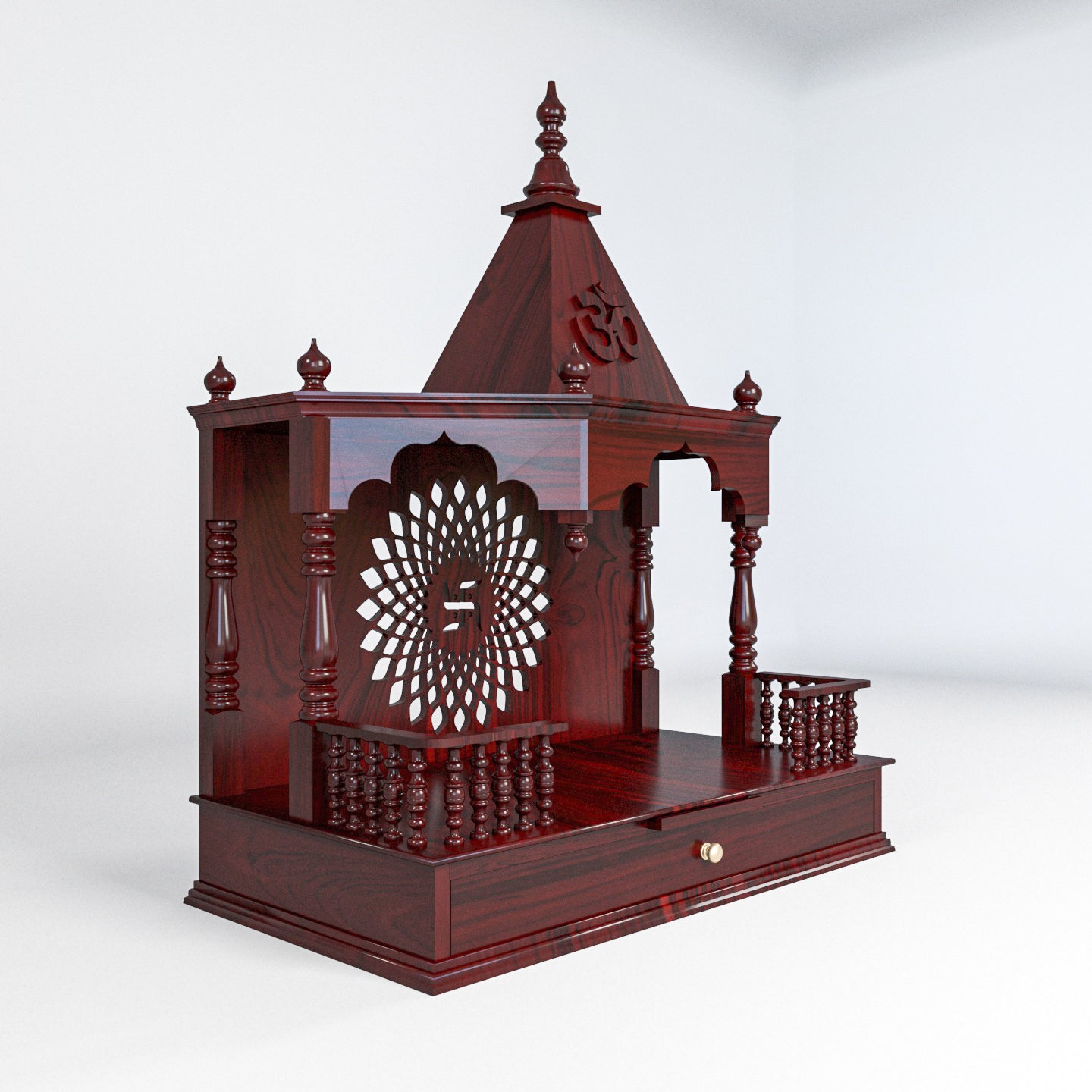 Royal Rajwada Style teak wood Home temple Temple