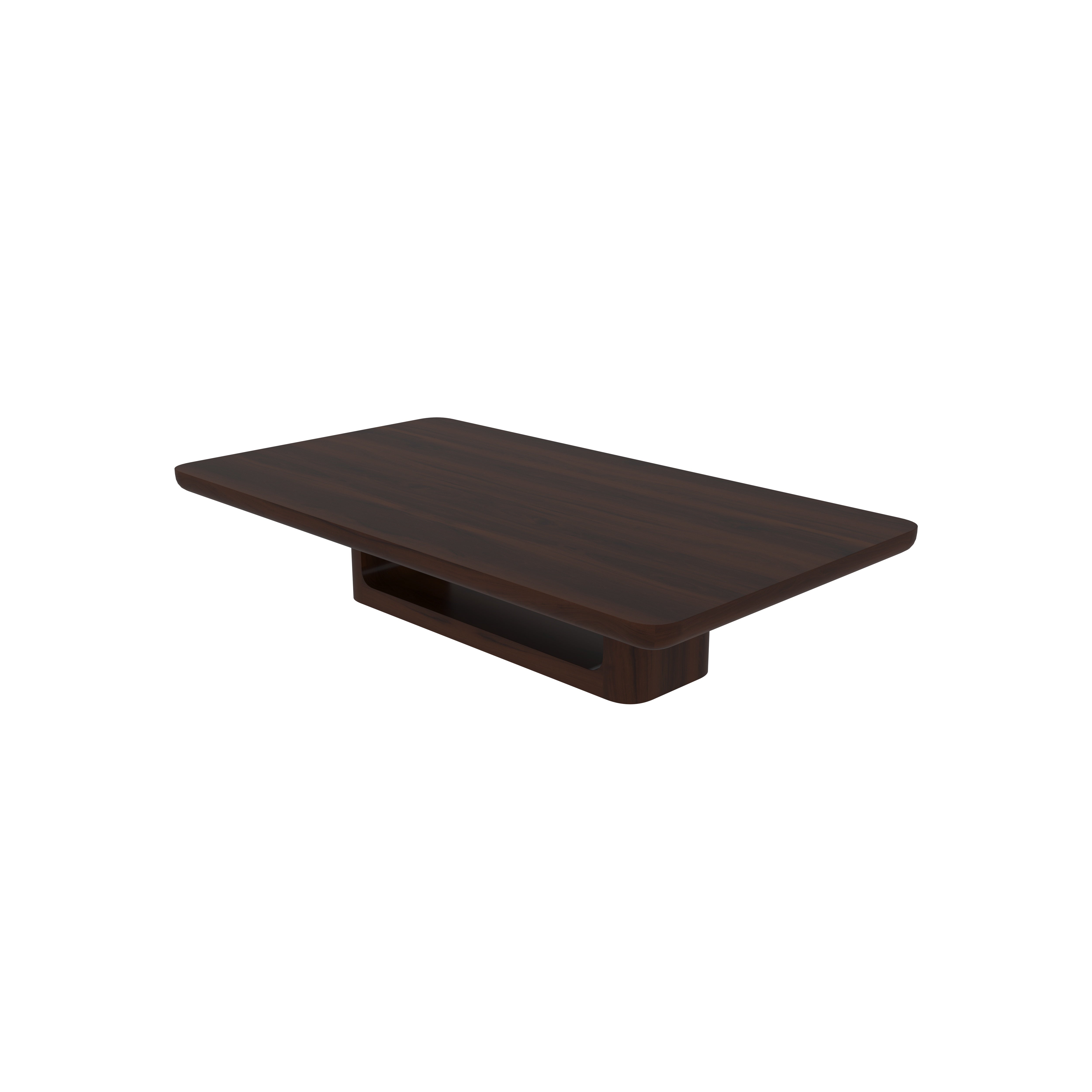 Contemporary Floor Dining Set with Wood Table and Cushioned Stools Japanese Dining Set