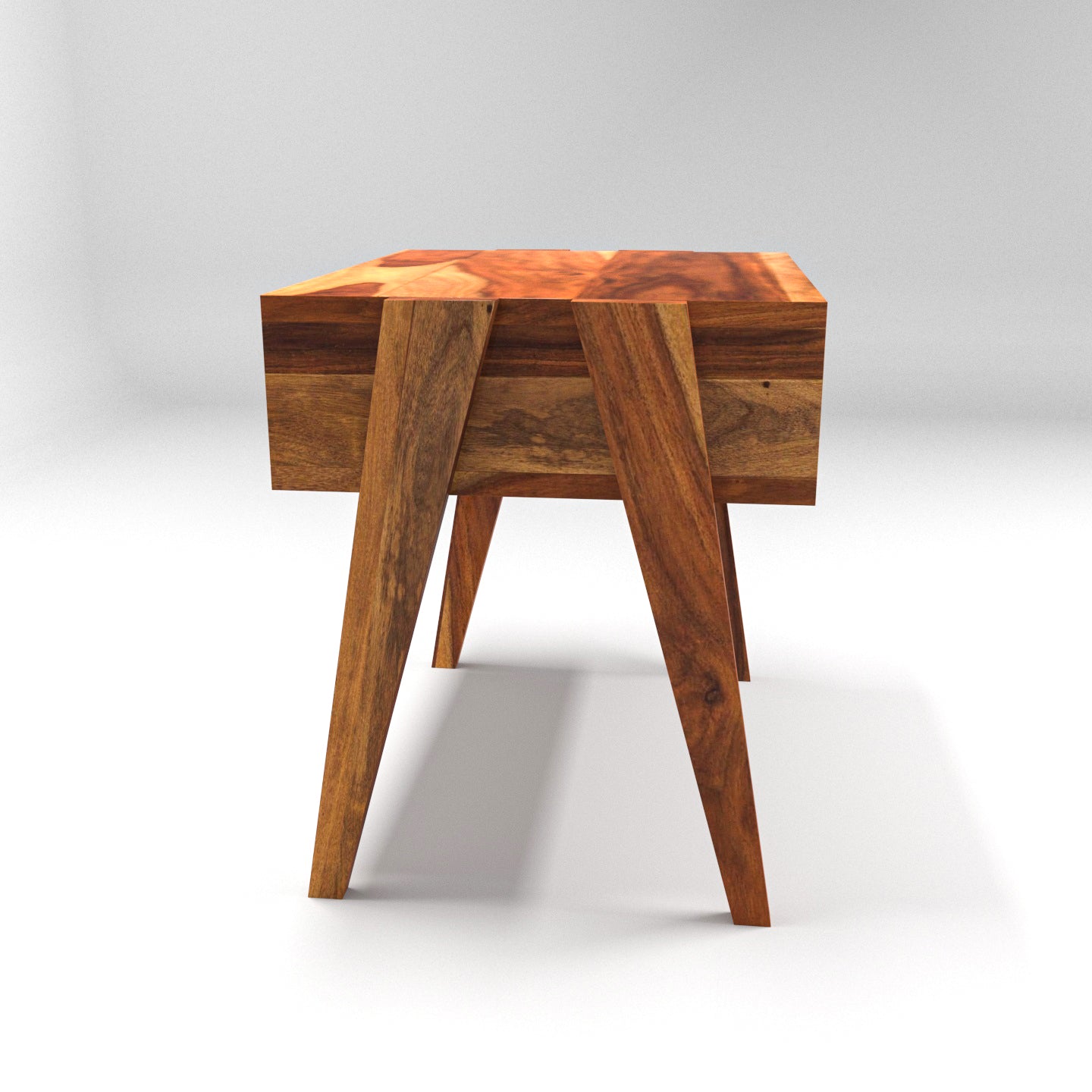 Stylish single drawer sheesham wood bedside Bedside