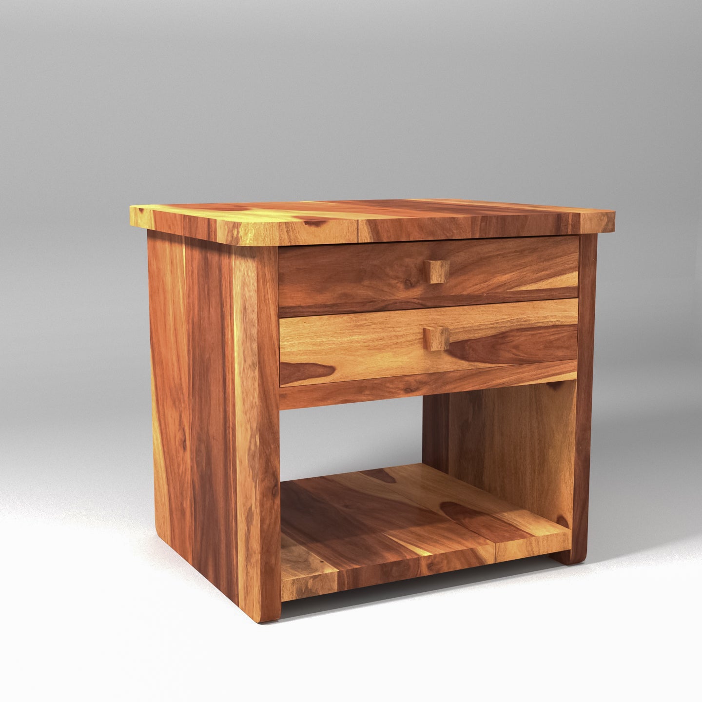 Single Drawer compact sheesham bedside Bedside