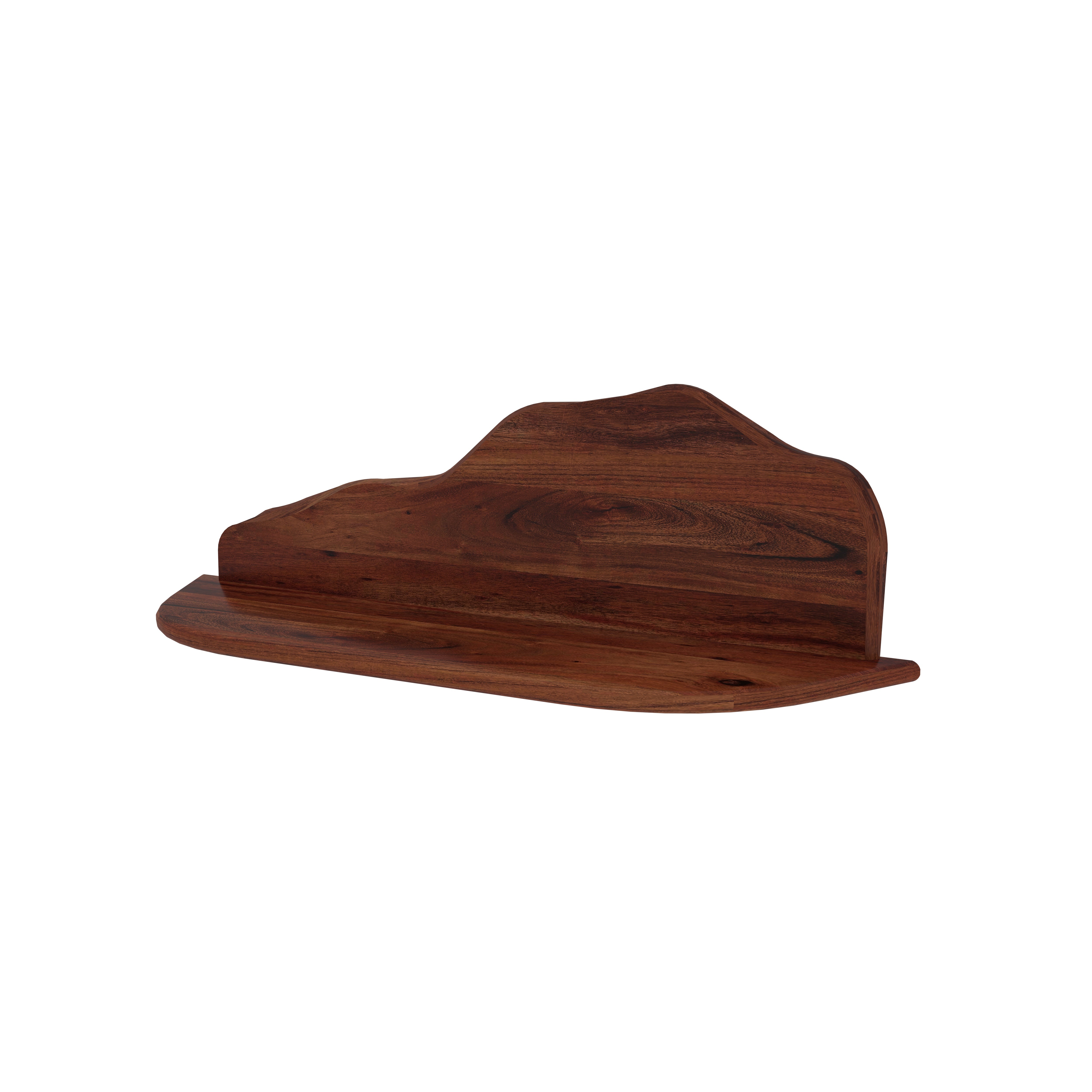 Montelisse Luxury European Wall Rack with Sculpted Wooden Shelf and Elegant Display Design Rack