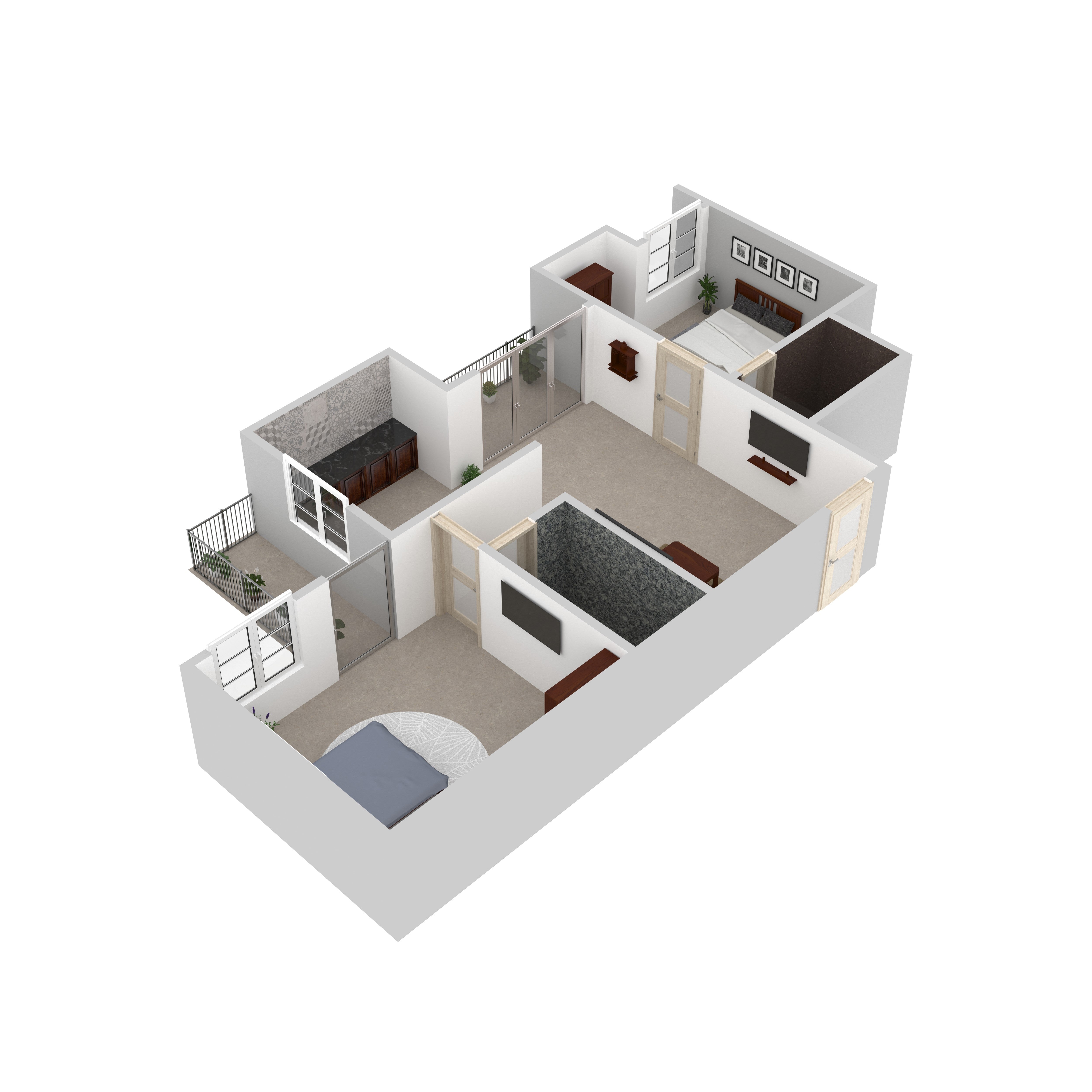 Cassius Furniture Room Set Flat Set