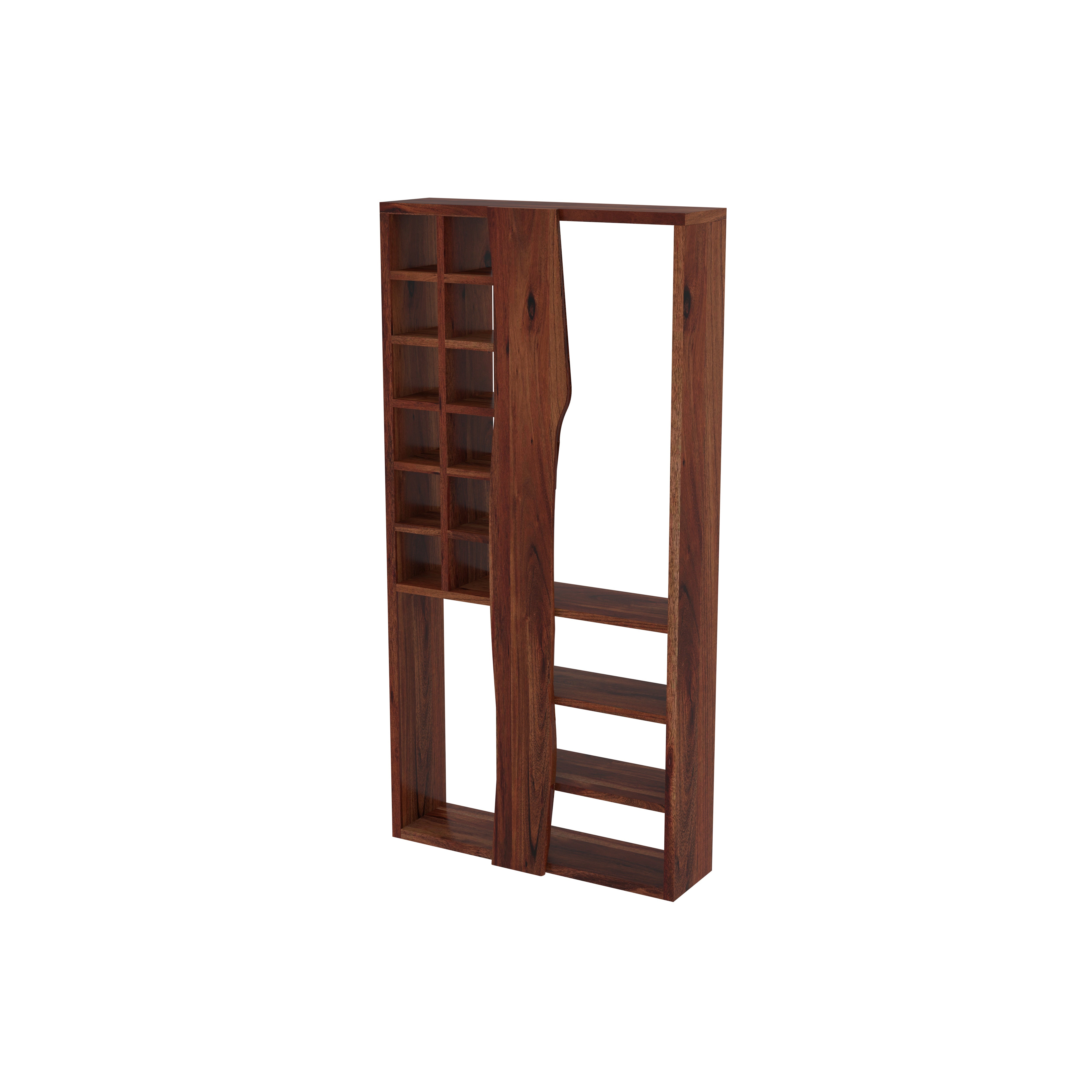 Wall-Mounted Display Shelf with Mixed Compartments Wall Rack