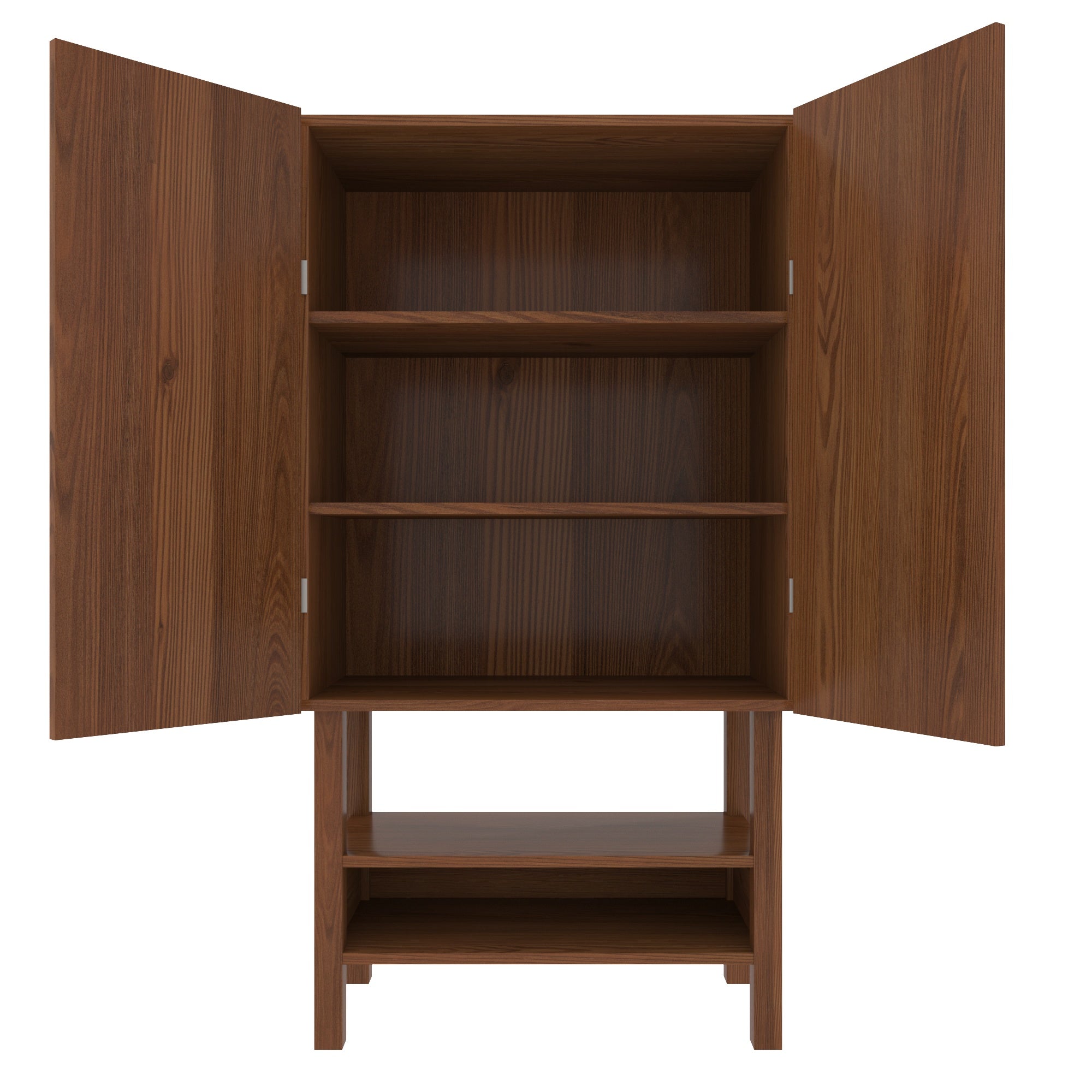 Old Vintage Unique Medium Finished Handmade Wooden Cupboard Cupboard