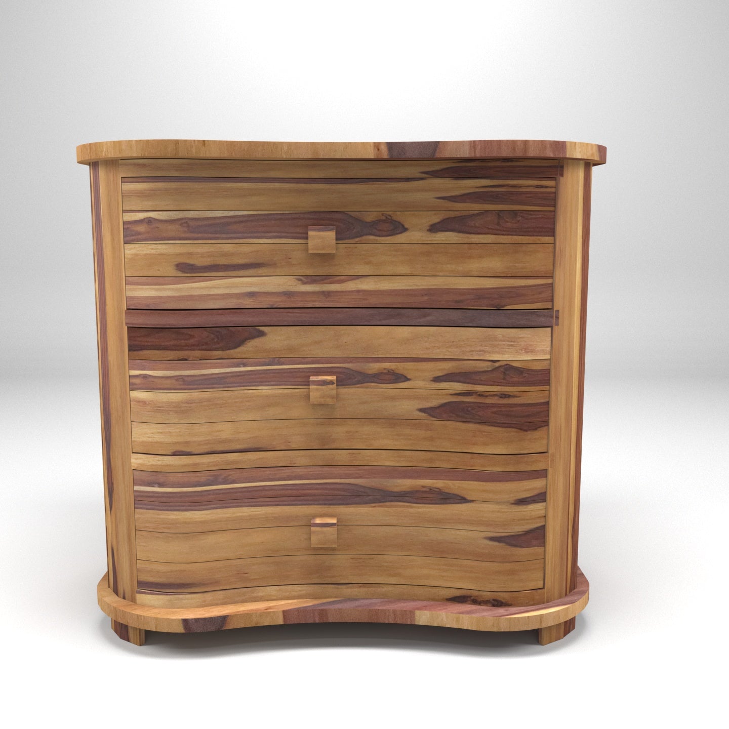 Sheesham Wood Cabinet With 4 Drawer Cupboard