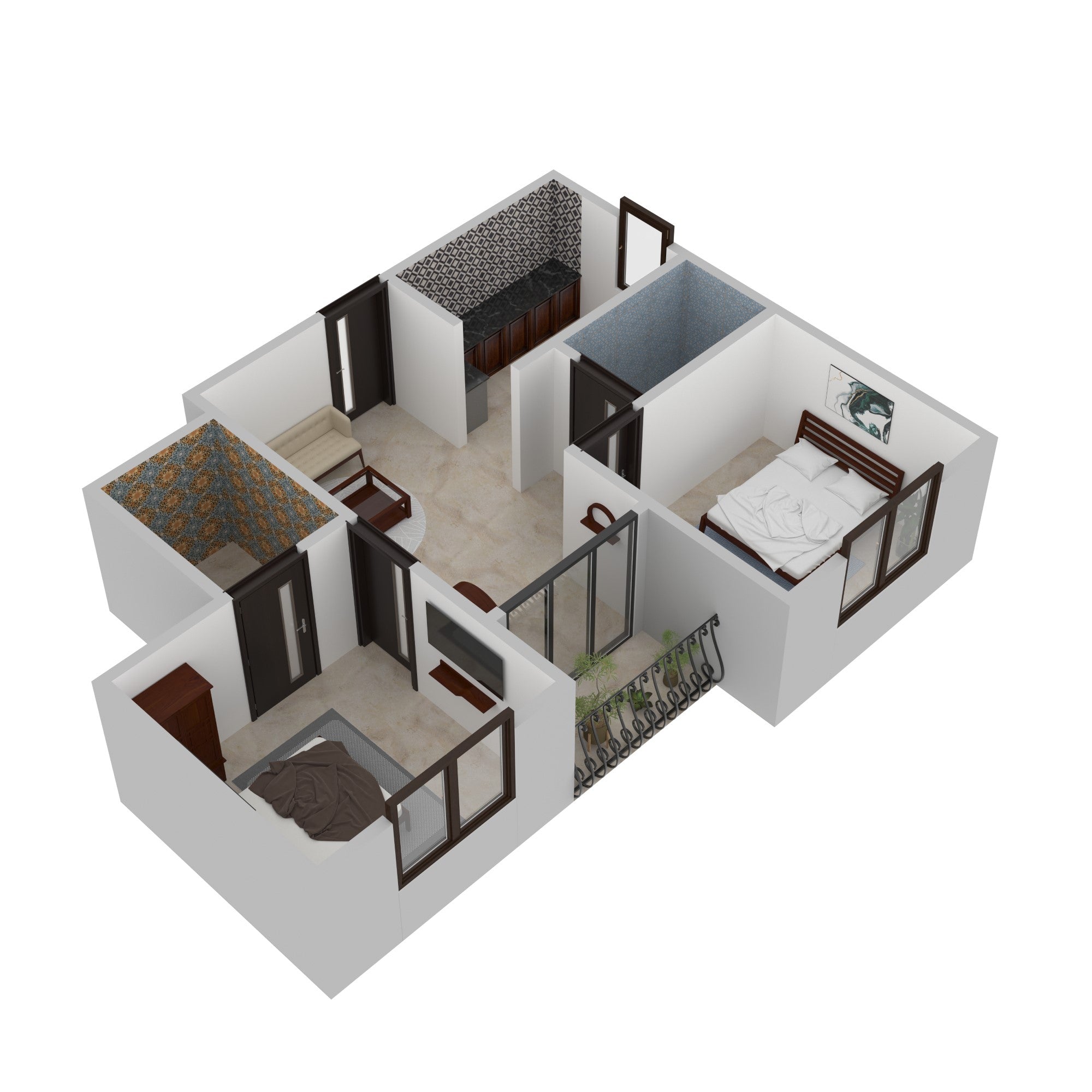 Augustine Furniture Room set Flat Set