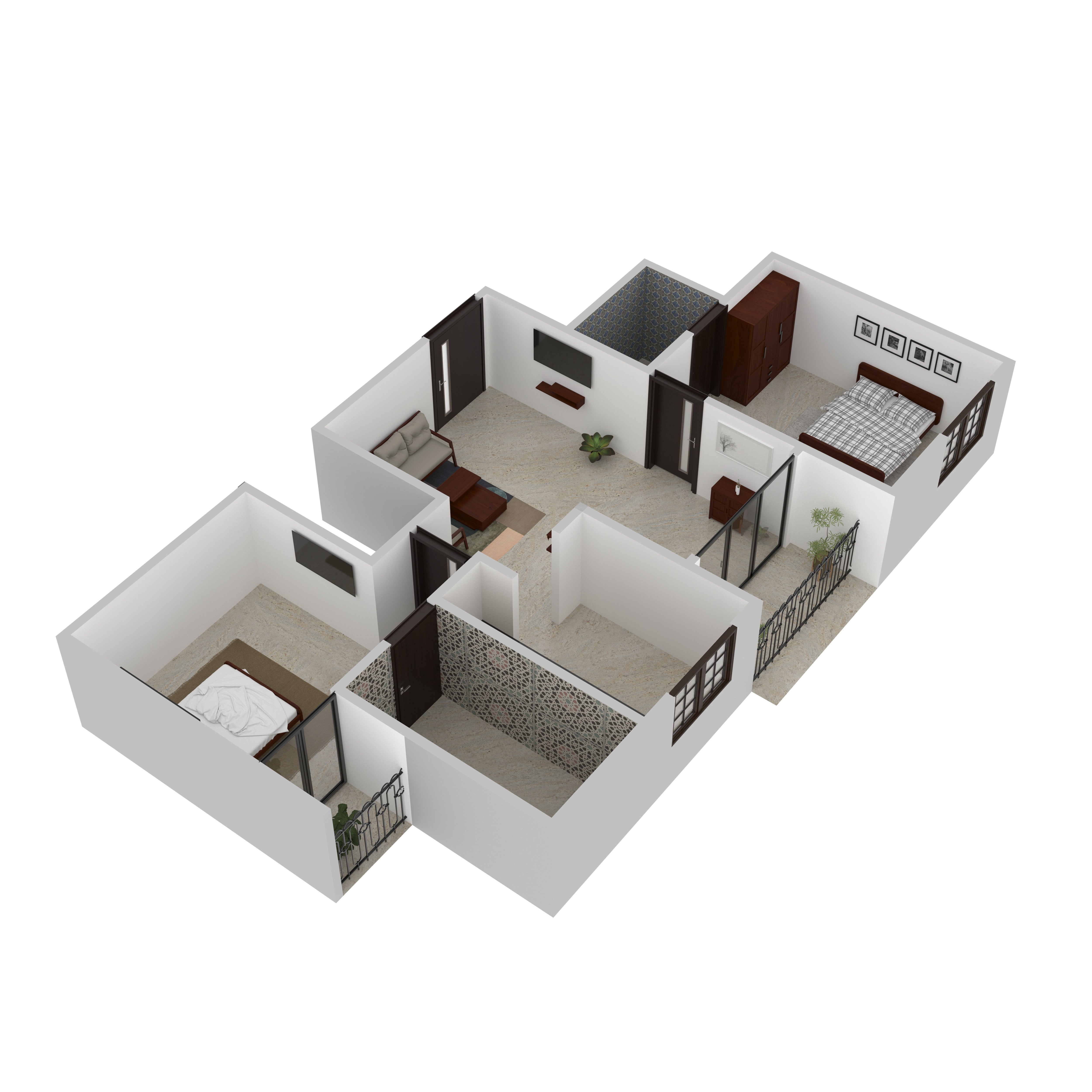 Lucas Furniture Room Set Flat Set