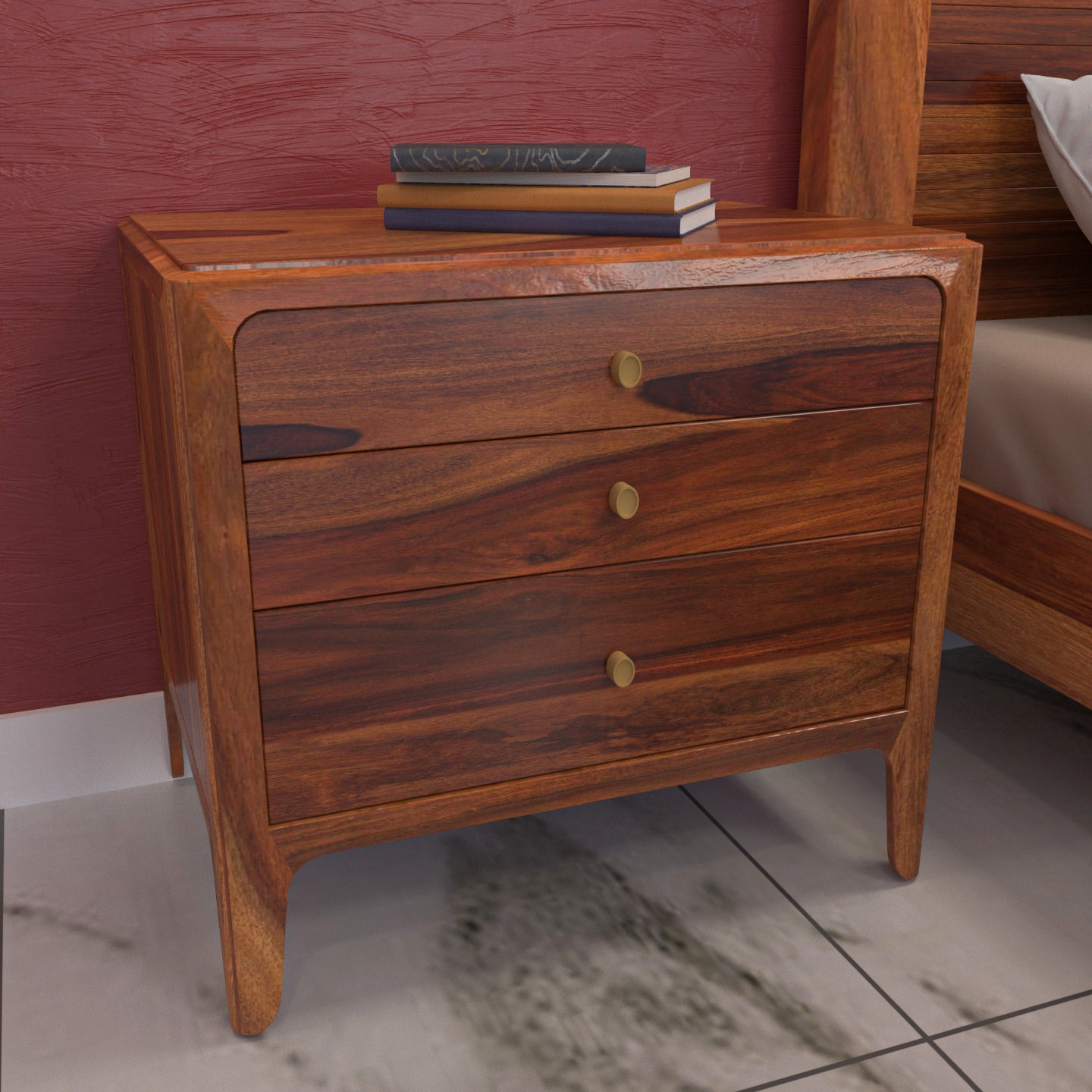 Classic Vintage Style Sheesham Wooden Complete Bedroom Set Bedroom Furniture Sets