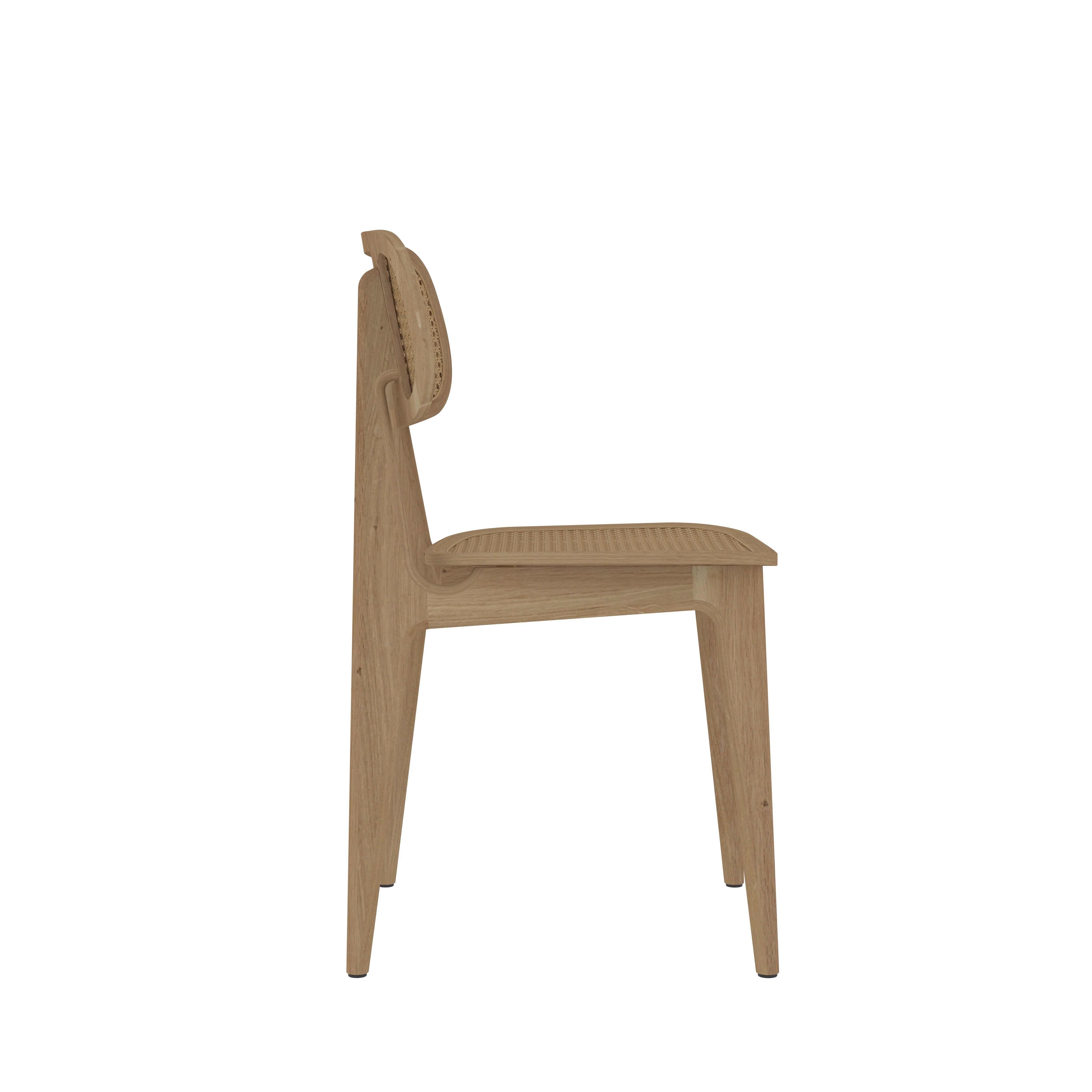 Montage Modern Handmade Wooden Back Cane Dining Chair Dining Chair