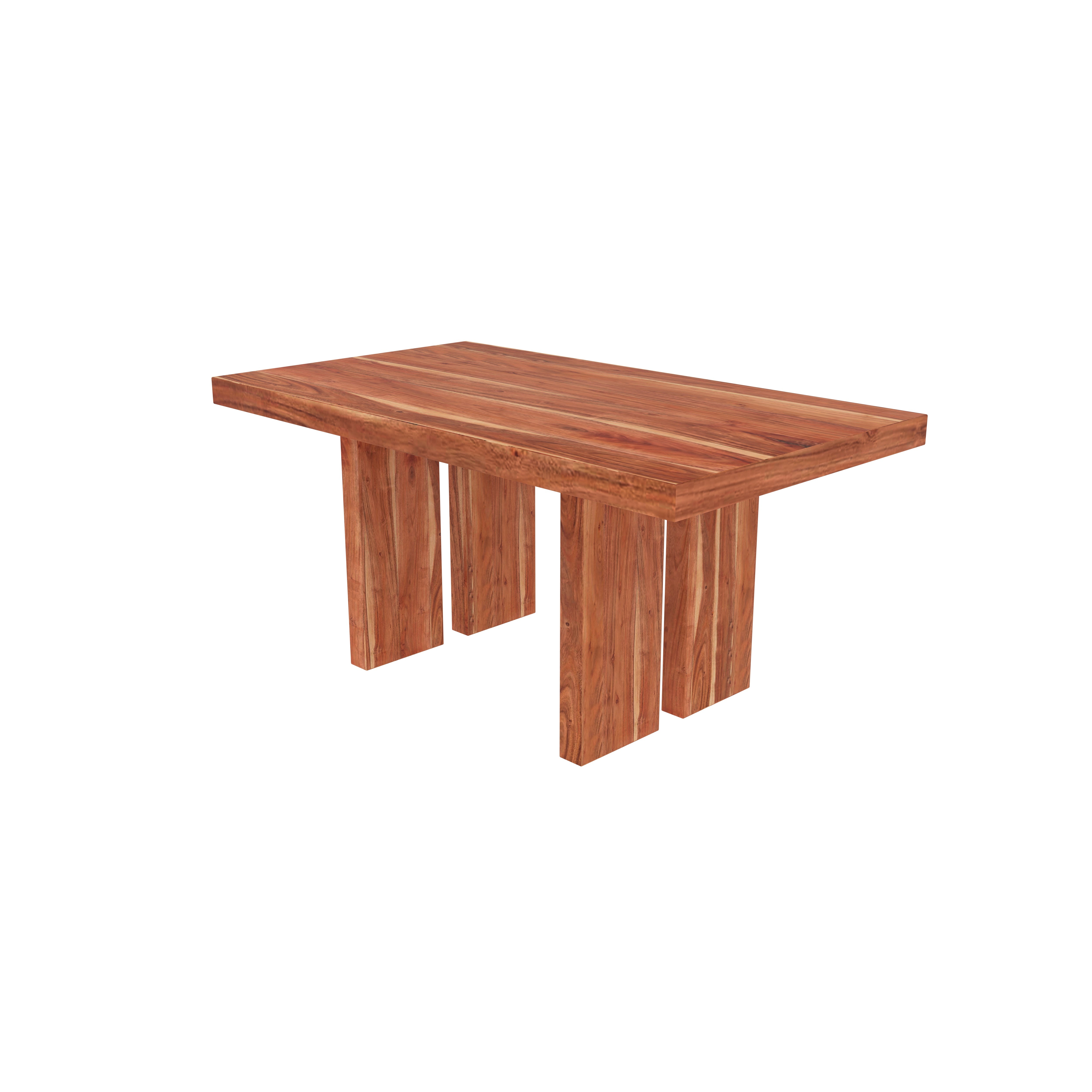 Solid Wood 4-Seater Dining Table Set – Elegant High-Back Chairs & Premium Finish Dining Set