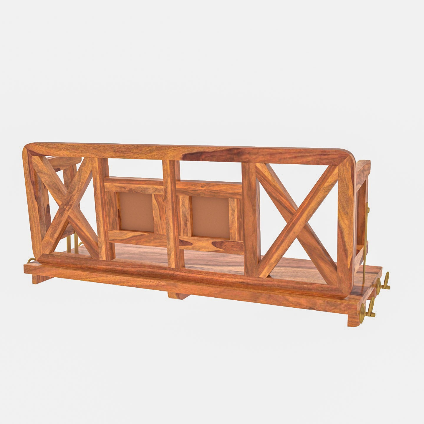 Modern Castle Style Tile Fitted Wooden Handmade Swing for Home Swing