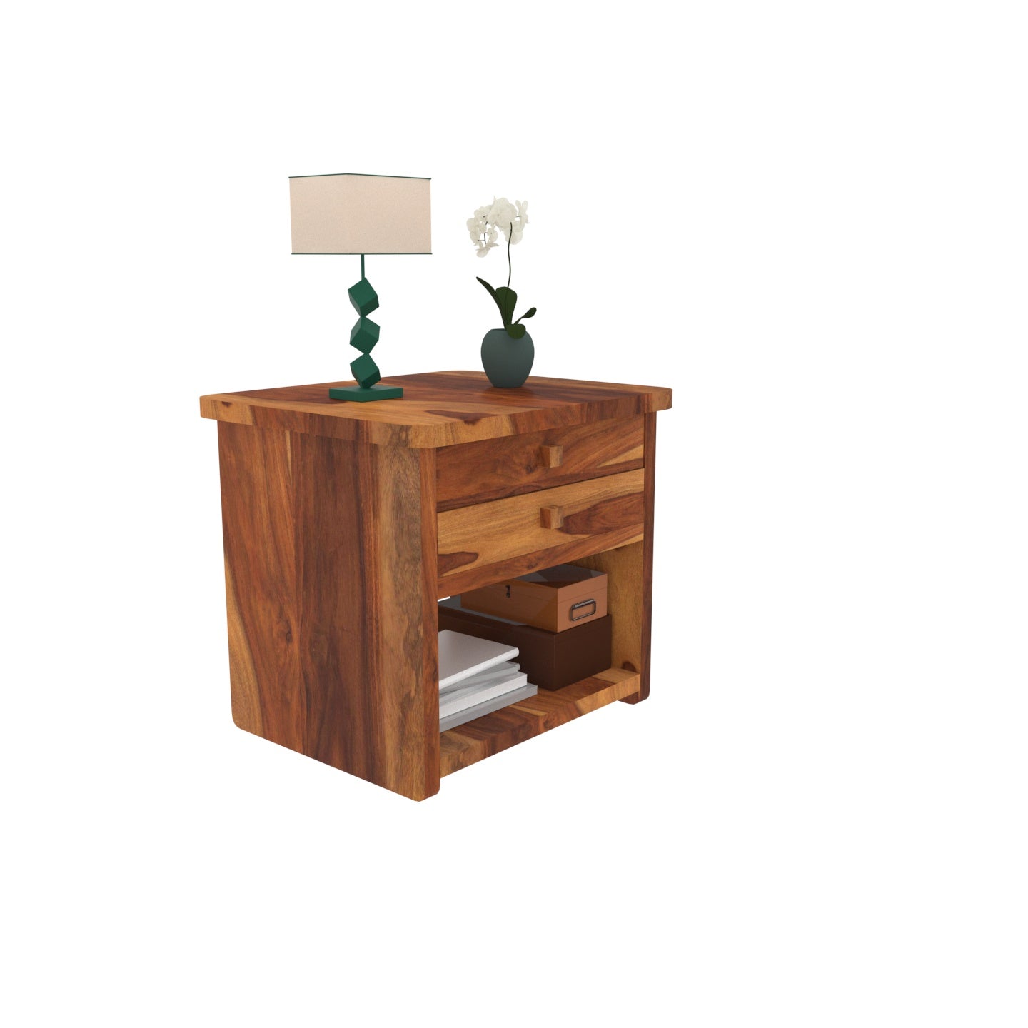 Indian Simple Decent Handmade Wooden Bed with Classic Arm Chair Bedroom Furniture Sets