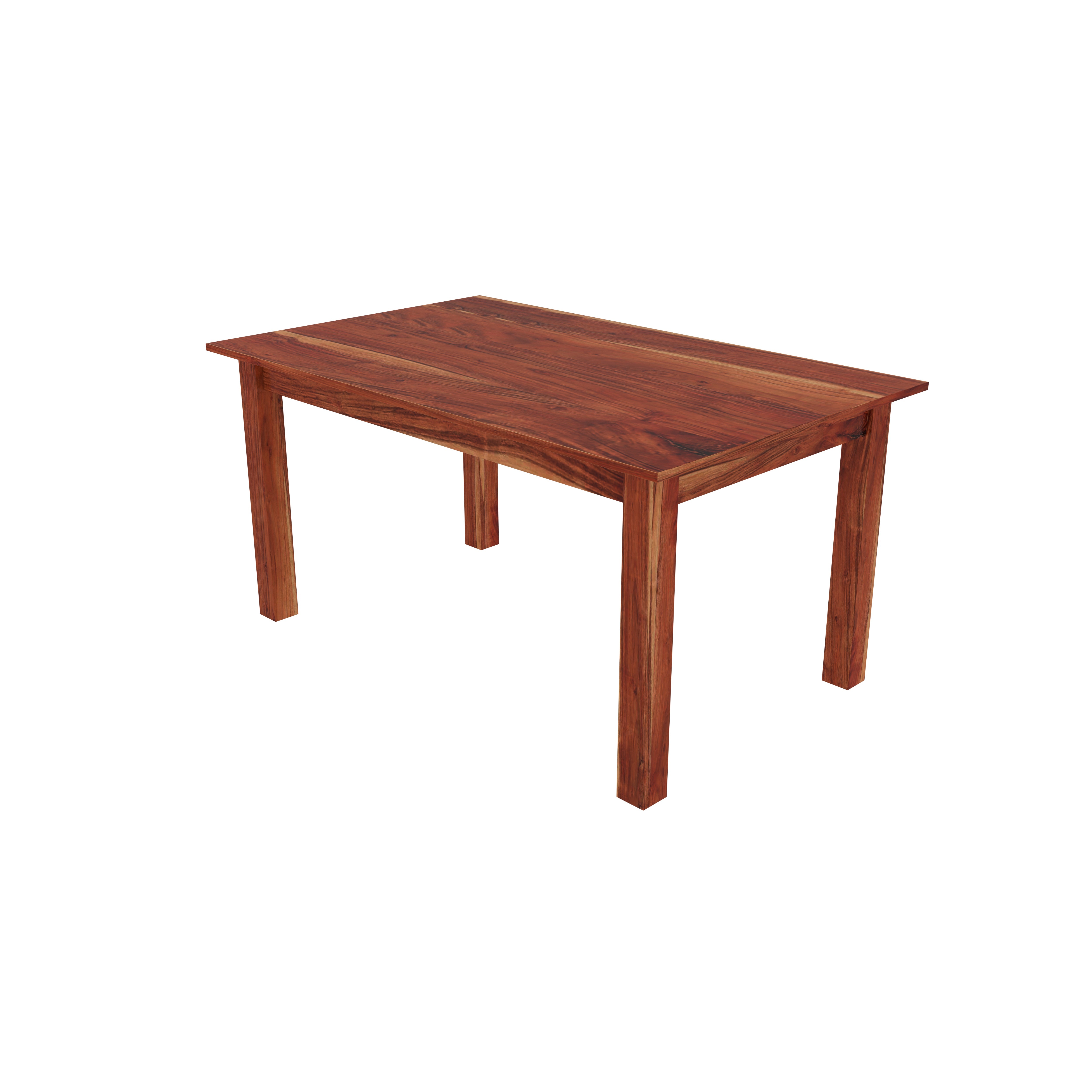 4-Seater Wooden Dining Table Set with Cushioned Chairs – Simple & Functional Design Dining Set