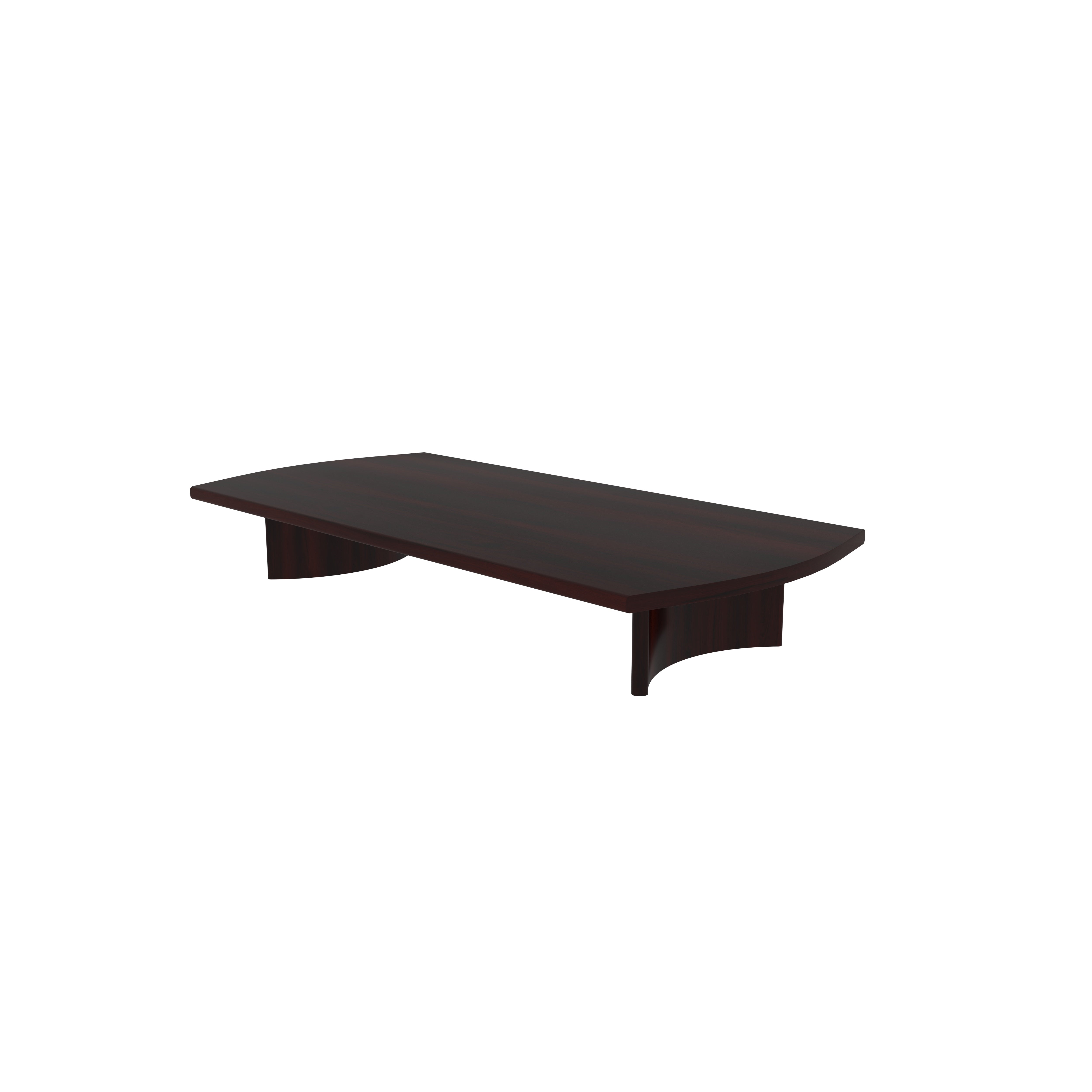 Elegant Floor Dining Setup with Rich Wooden Table & Cushions Japanese Dining Set