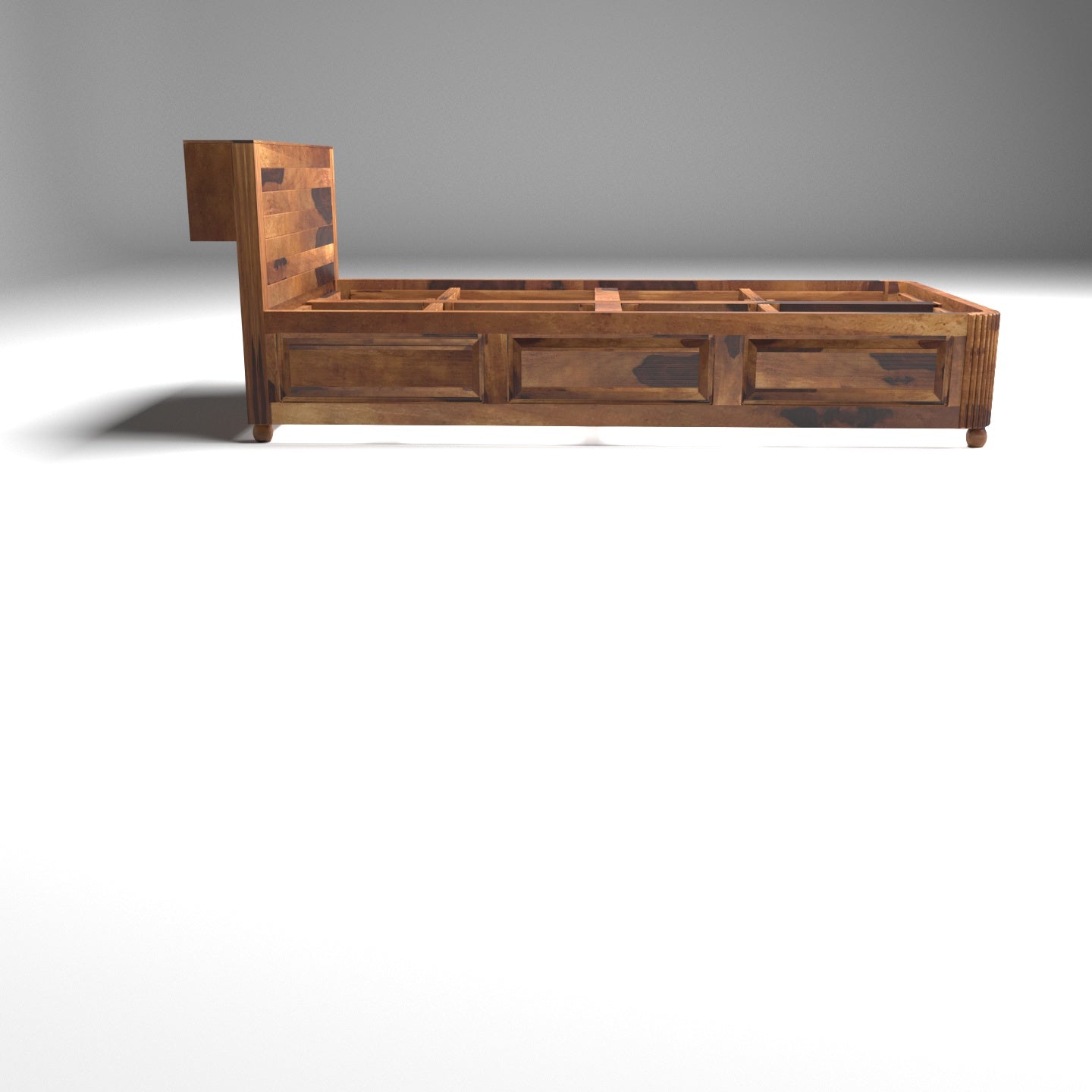 Exquisite Classical Sheesham Wood Single Bed Bed