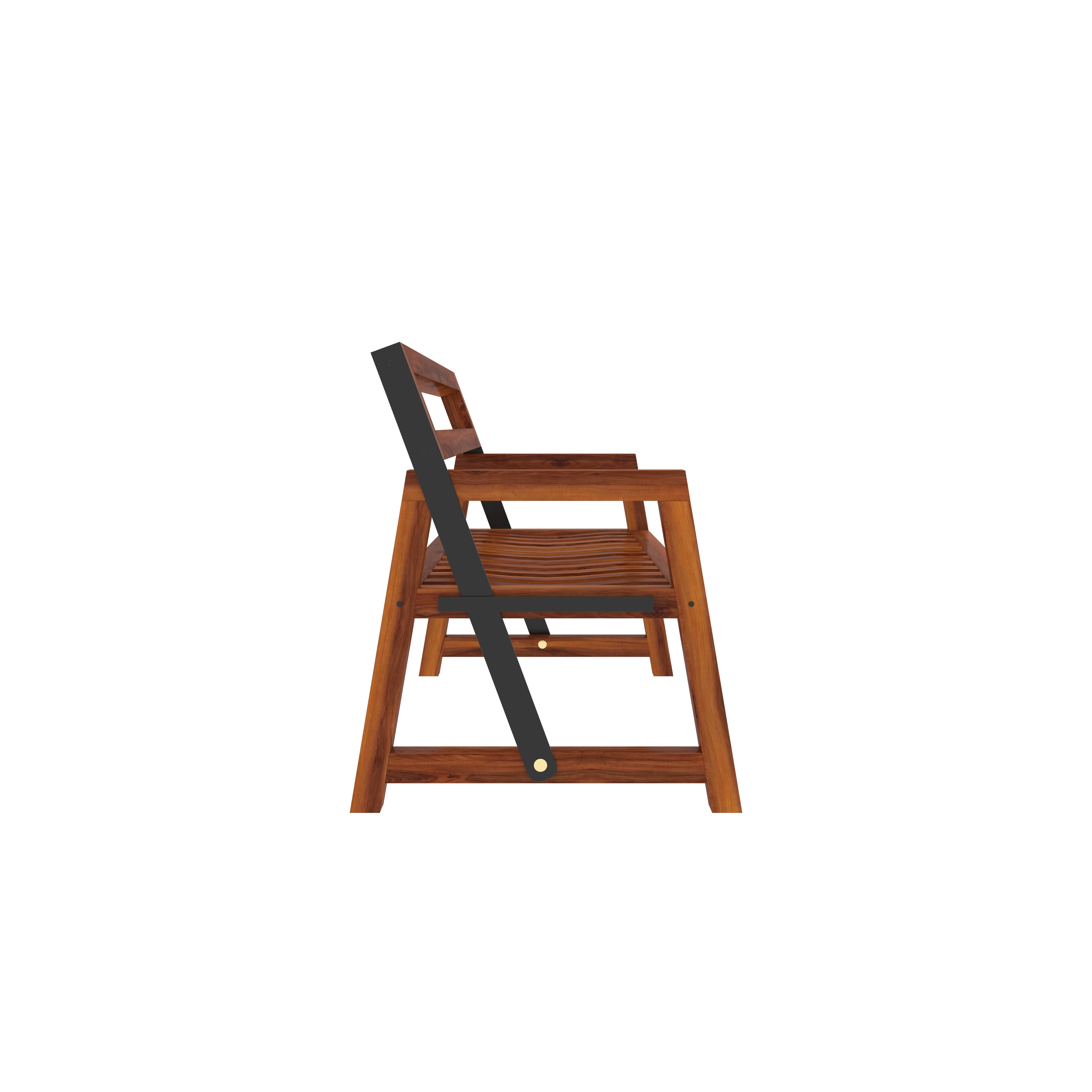 Reversible Back Wooden Garden Bench Bench