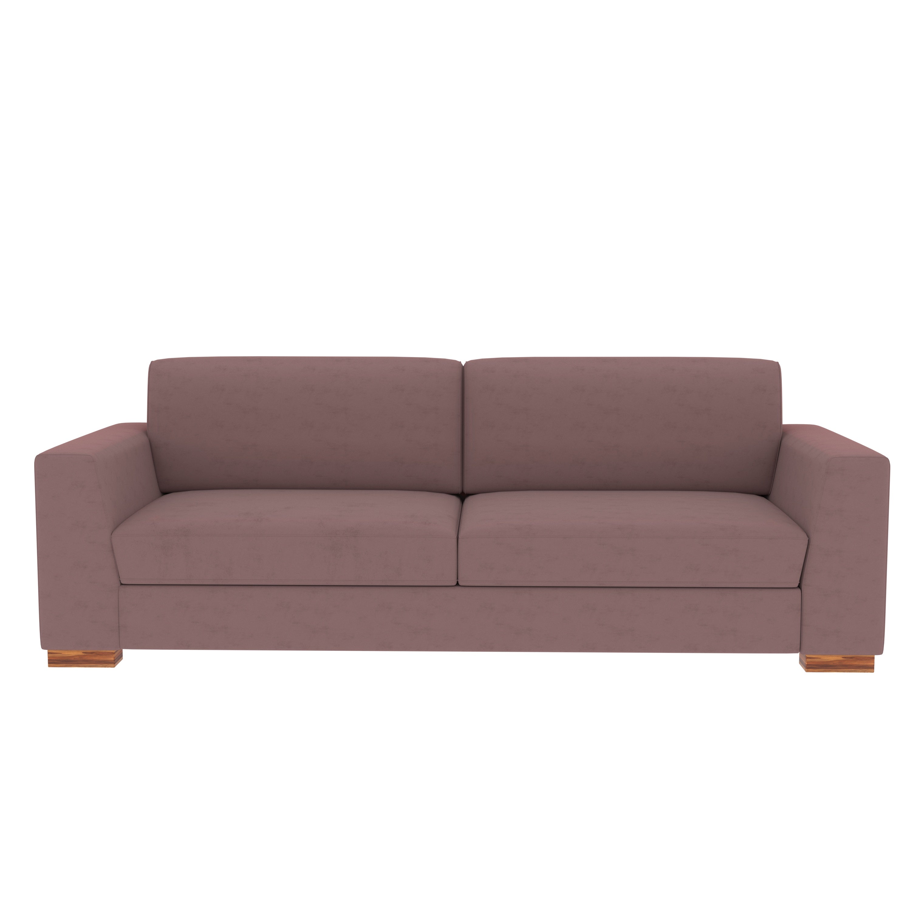 Indian Red Pastel Coloured Comfort 2+1 Seater Sofa + Center Table for Home Sofa