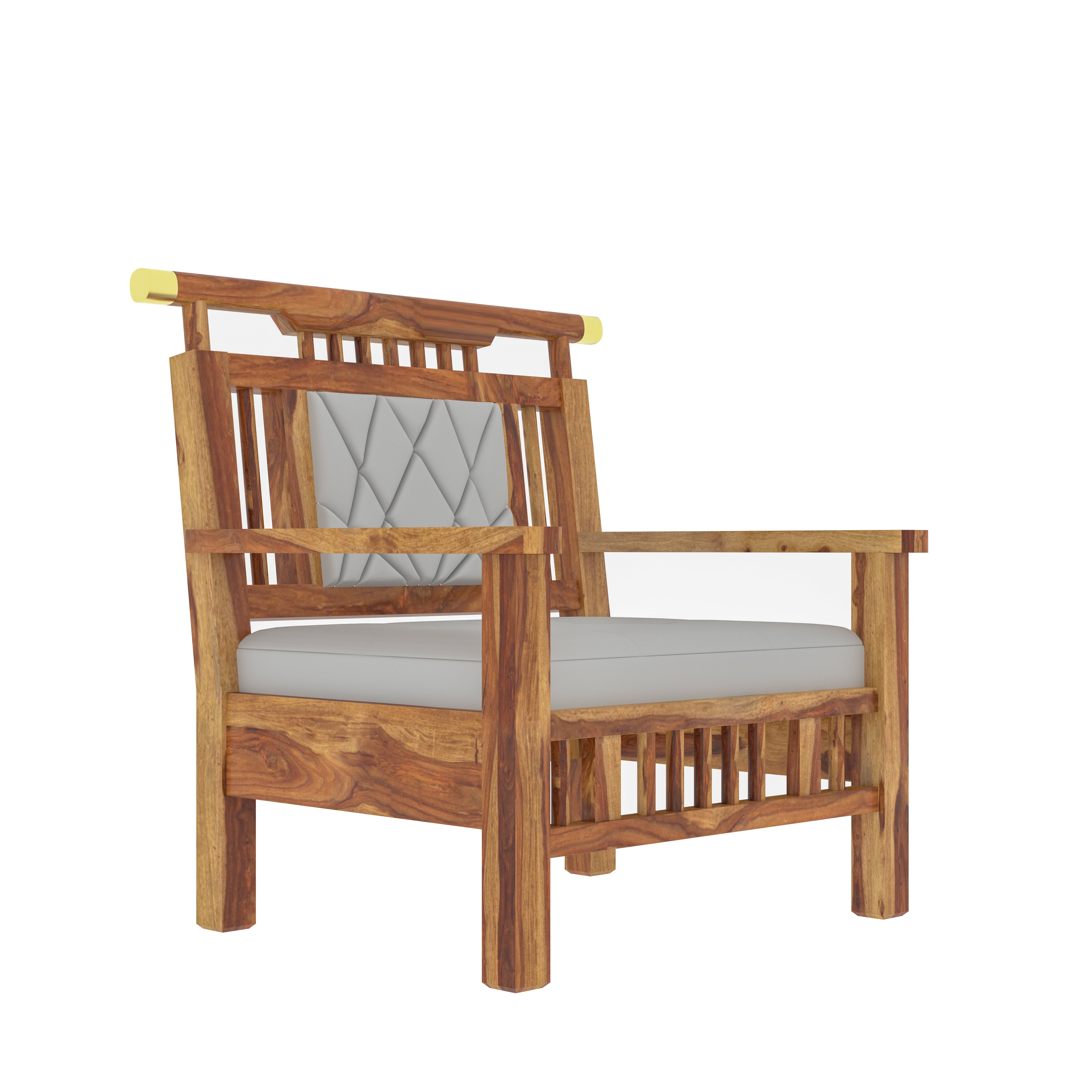 Luxerious Natural Finished Wooden Handmade Sofa Set Sofa