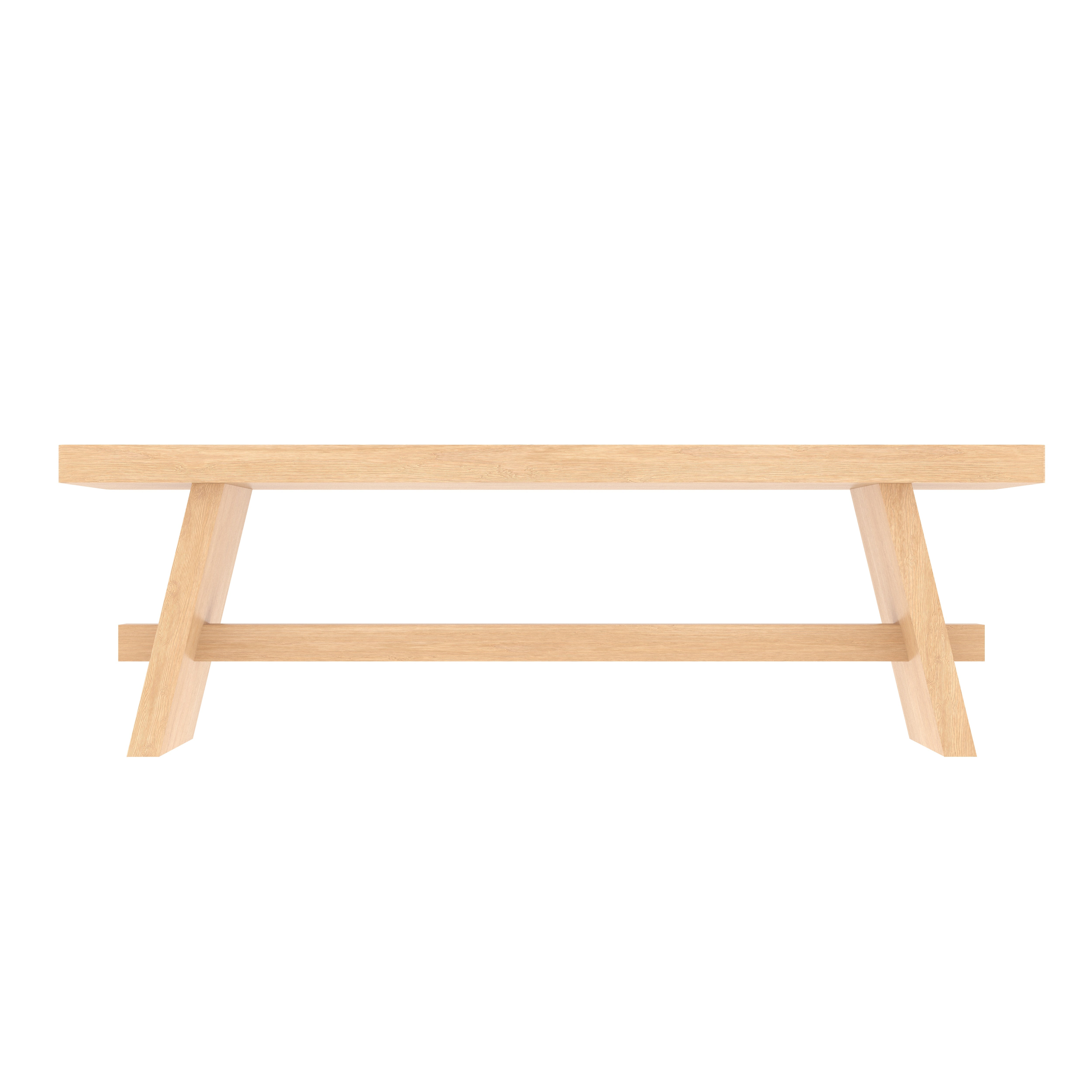 Oak Wood Outdoor Sitting Table Bench
