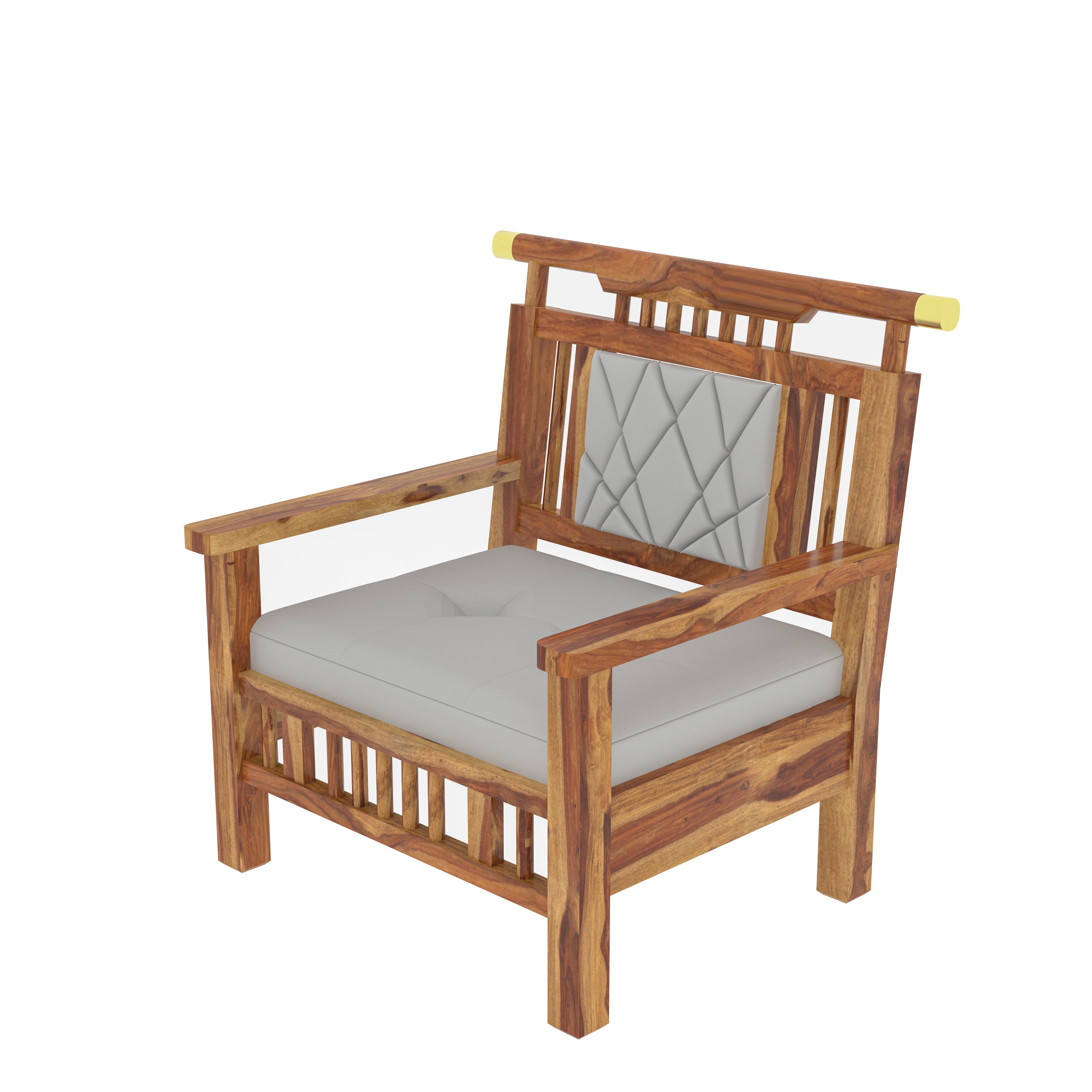 Luxerious Natural Finished Wooden Handmade Sofa Set Sofa